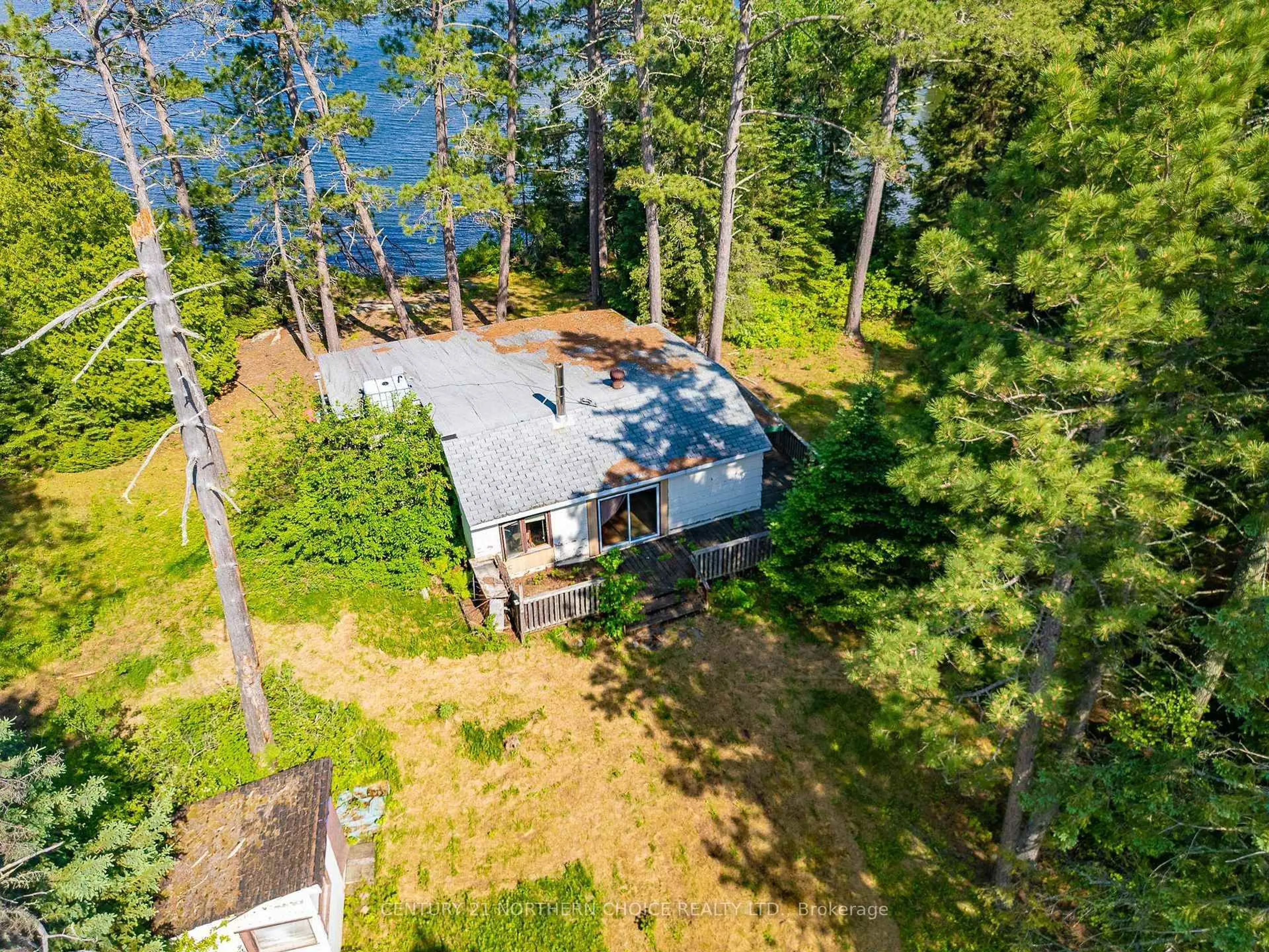 A pic from outside/outdoor area/front of a property/back of a property/a pic from drone, water/lake/river/ocean view for EB1789 Summer Resort Location, Kenora Remote Area Ontario P9N 3X4