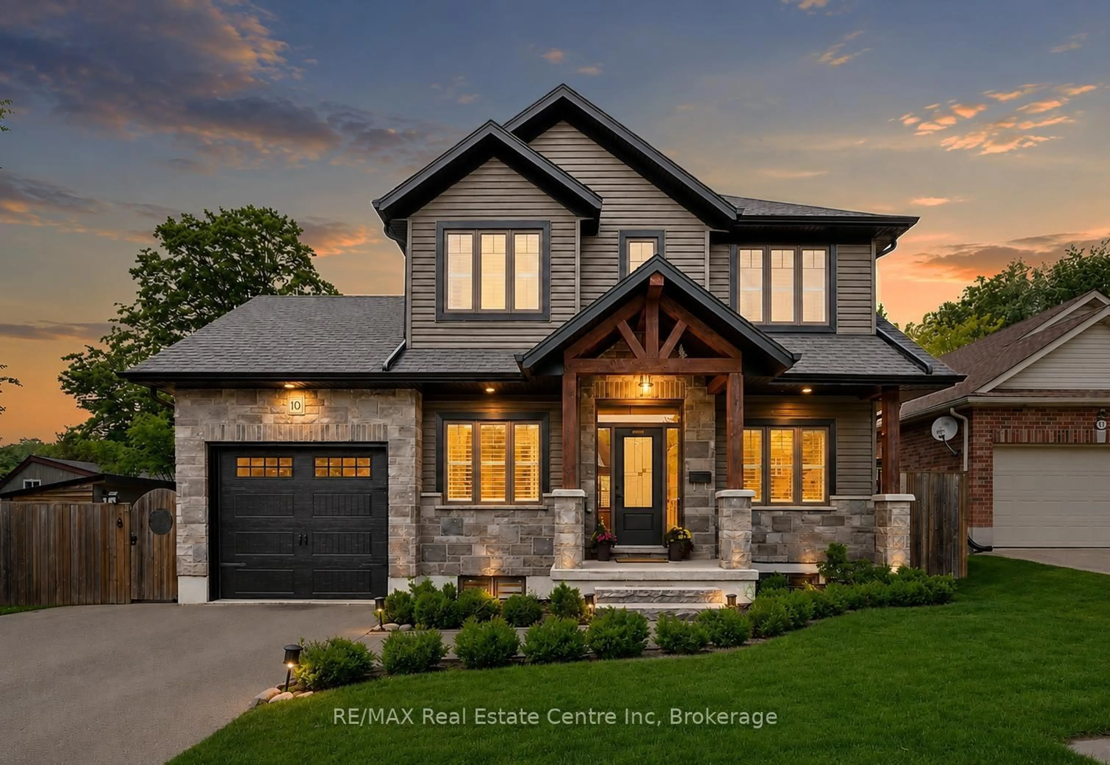 Home with brick exterior material, street for 10 Craighead Dr, Centre Wellington Ontario N1M 2Z2