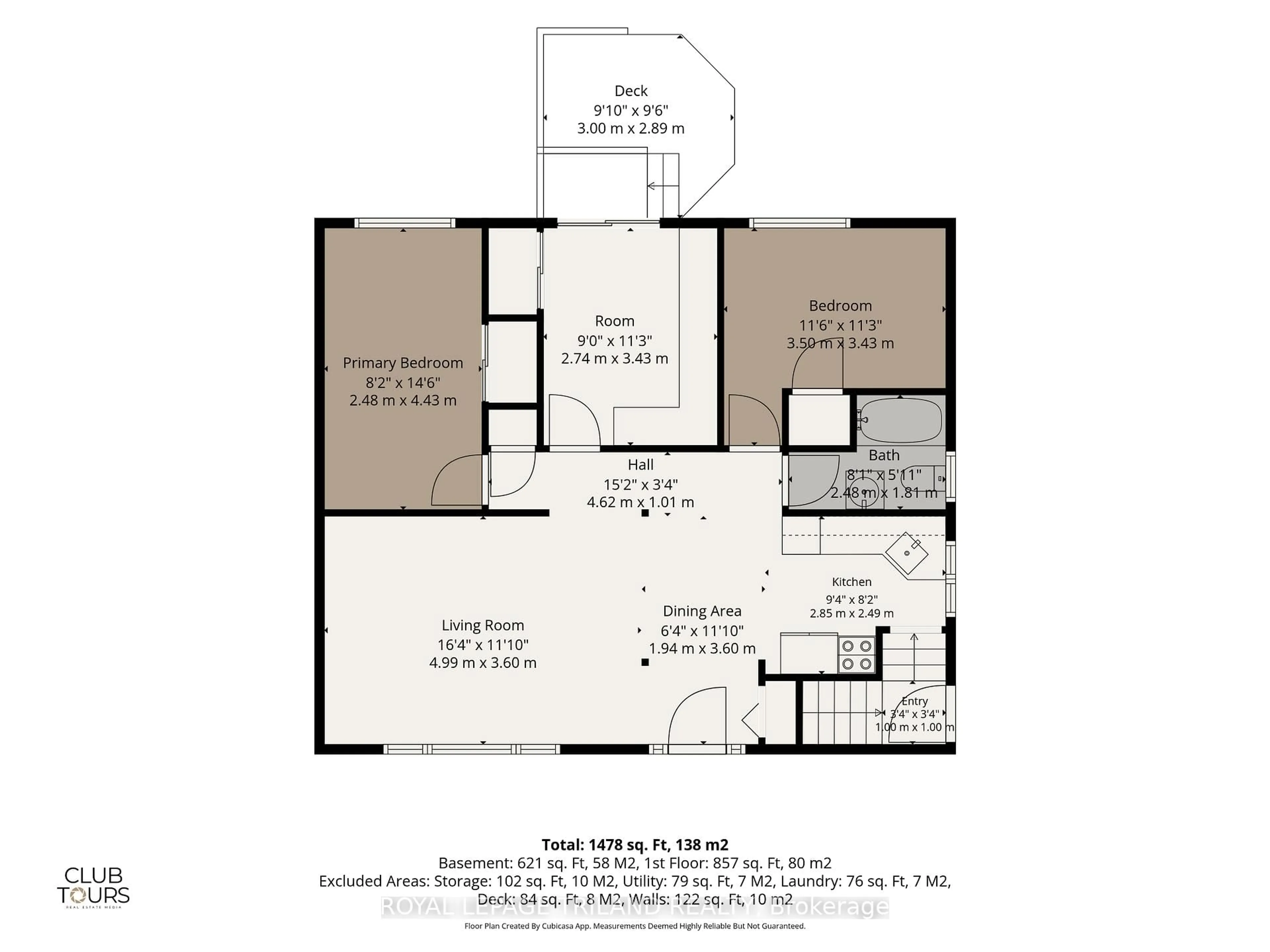 Floor plan for 1505 McLarenwood Terr, London East Ontario N5W 1X8