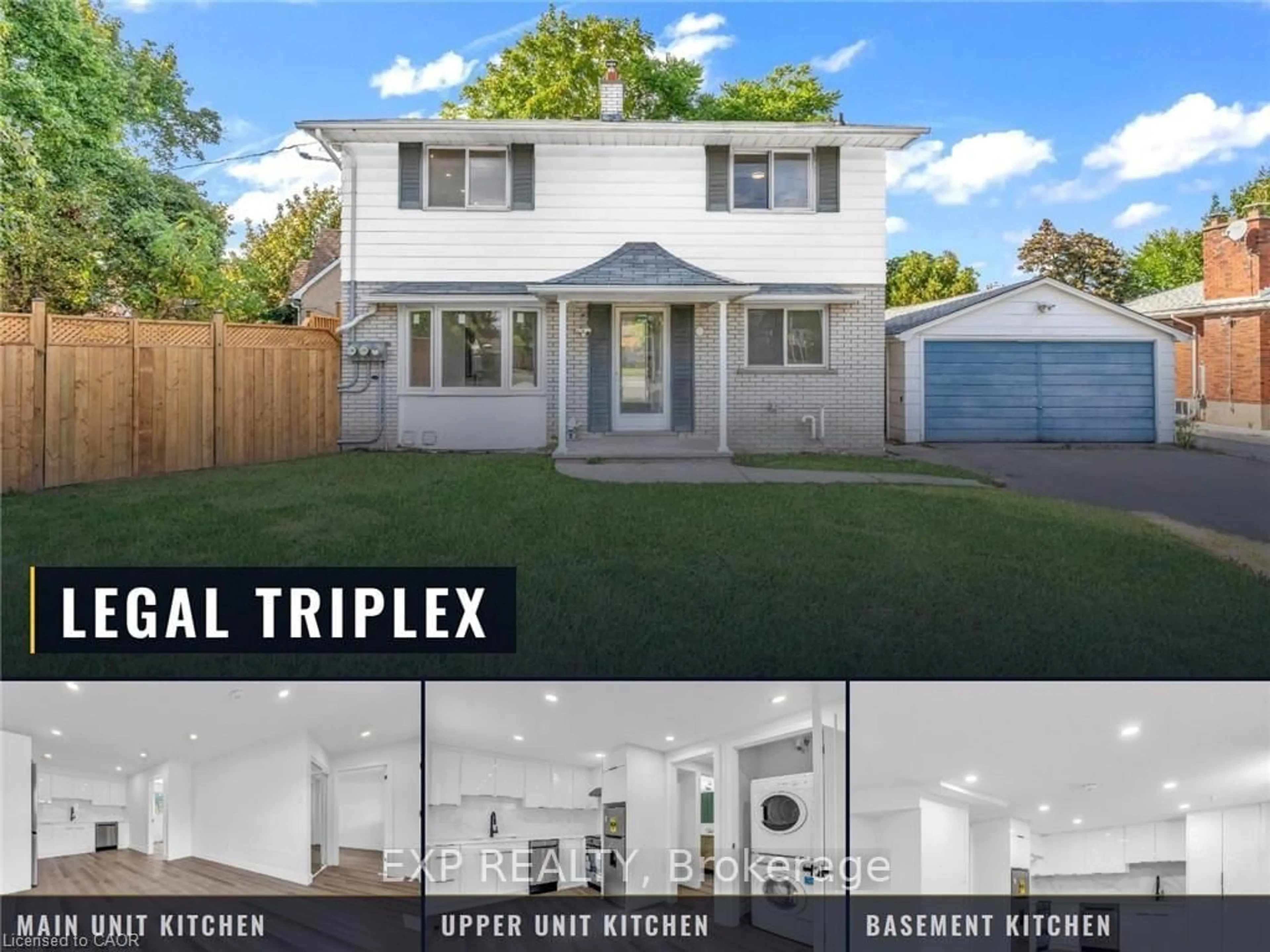Home with vinyl exterior material, street for 113 Green Rd, Hamilton Ontario L8G 3W9