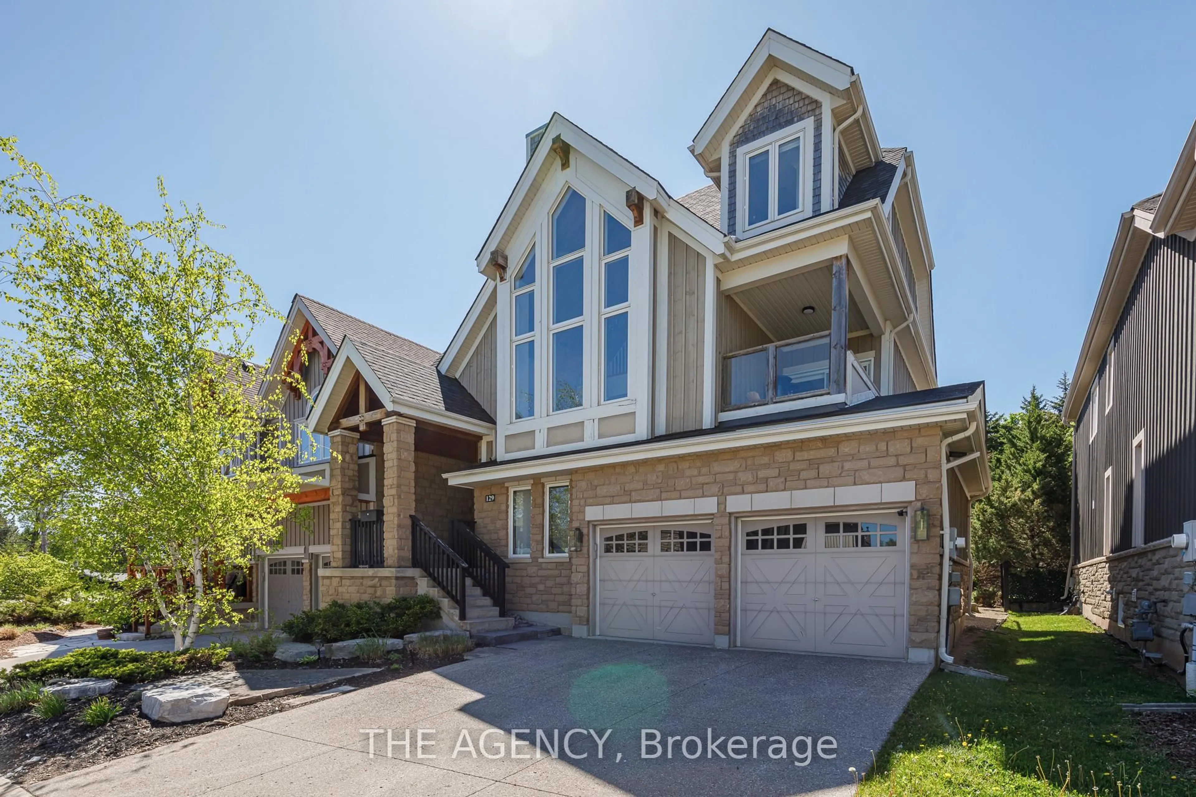 Home with brick exterior material, street for 129 Venture Blvd, Blue Mountains Ontario L9Y 0B6