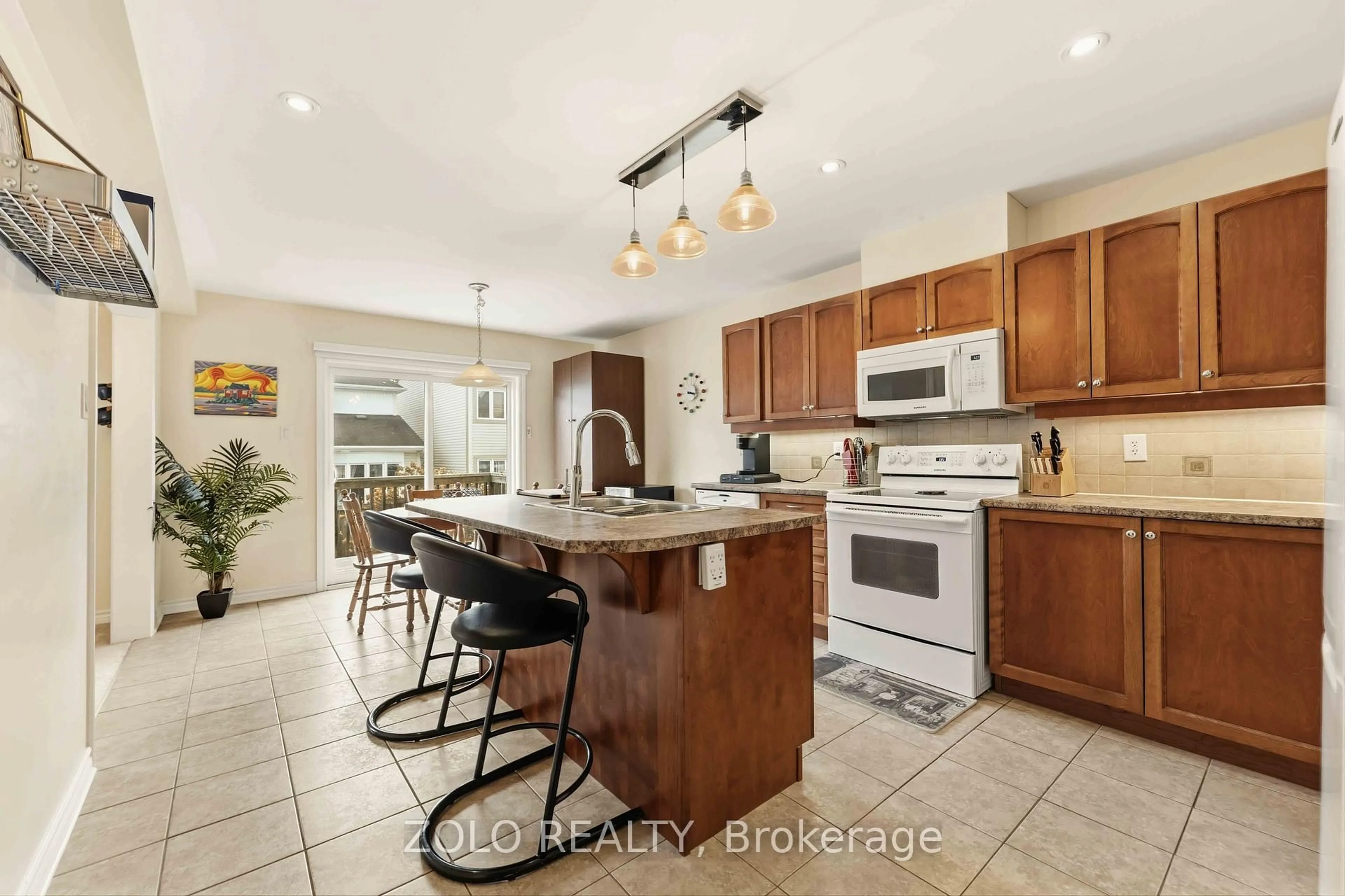 Open concept kitchen, ceramic/tile floor for 3566 Cambrian Rd, Ottawa Ontario K2J 0T6