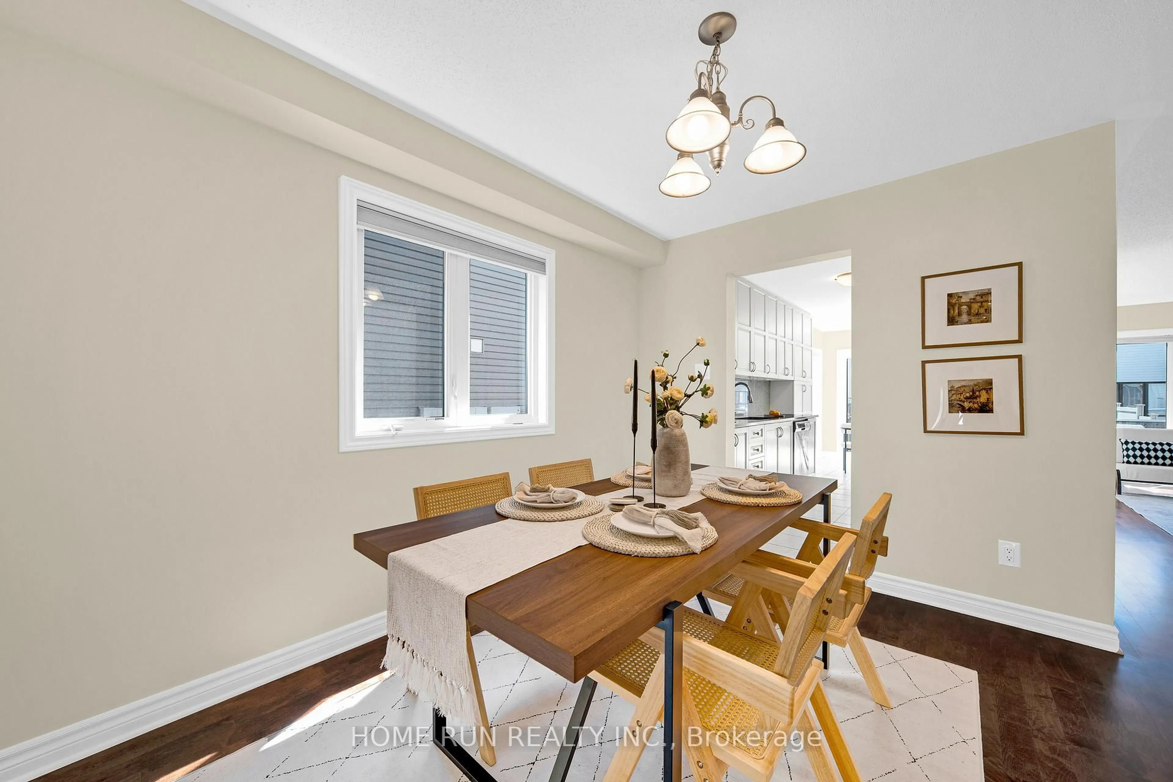 Dining room, wood/laminate floor for 219 Halyard Way, Ottawa Ontario K2T 0L2