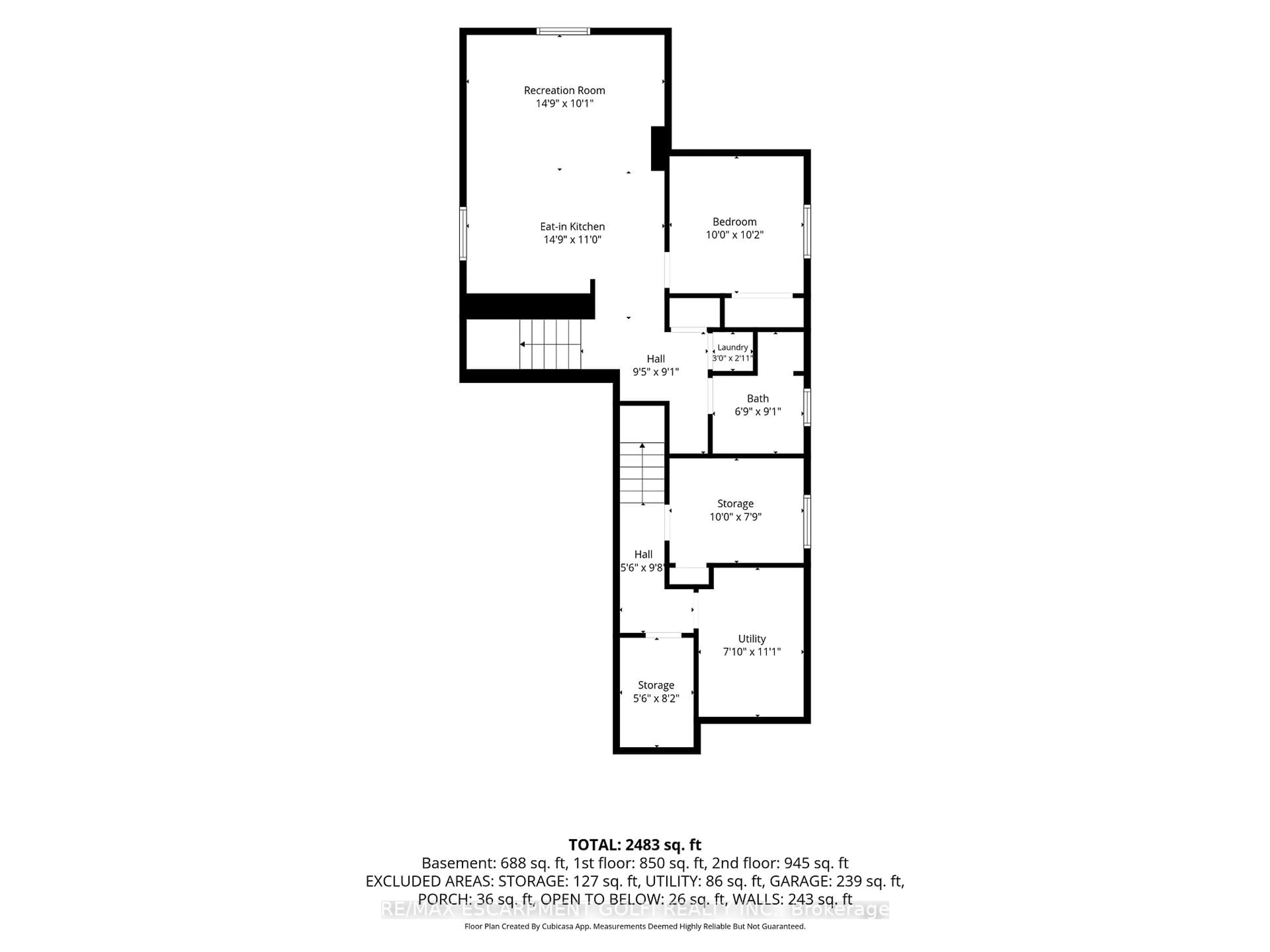 Floor plan for 8 Nash St, St. Catharines Ontario L2S 1B5