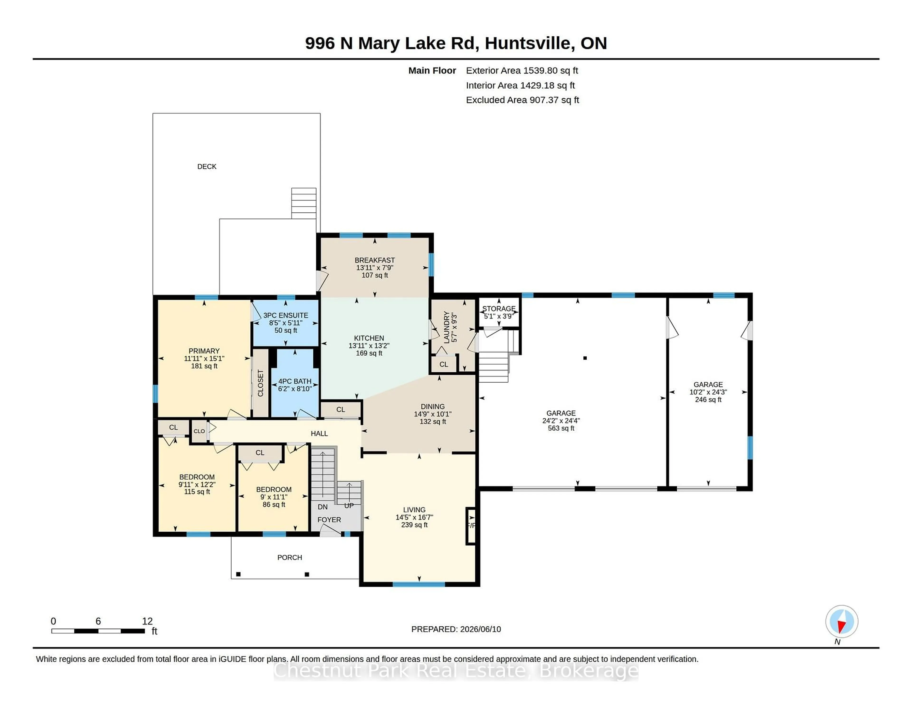Floor plan for 996 North Mary Lake Rd, Huntsville Ontario P1H 1S4