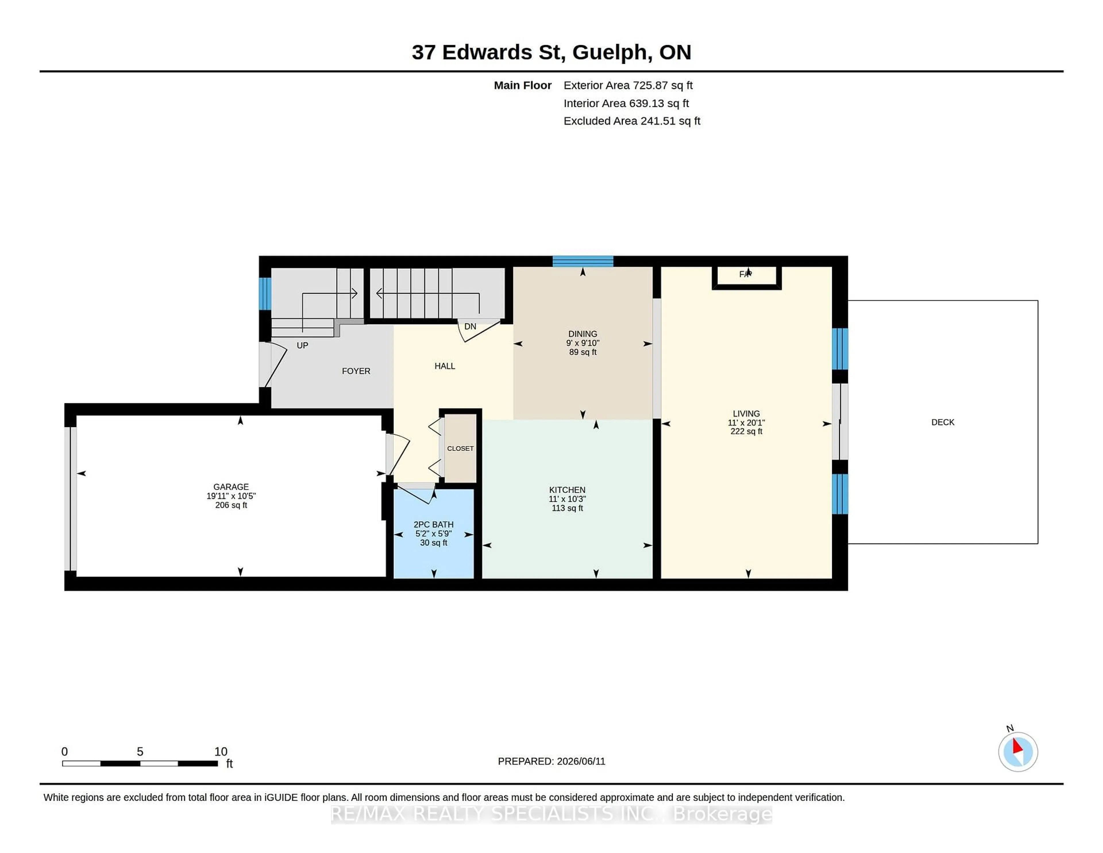 Floor plan for 37 Edwards St, Guelph Ontario N1E 0B8