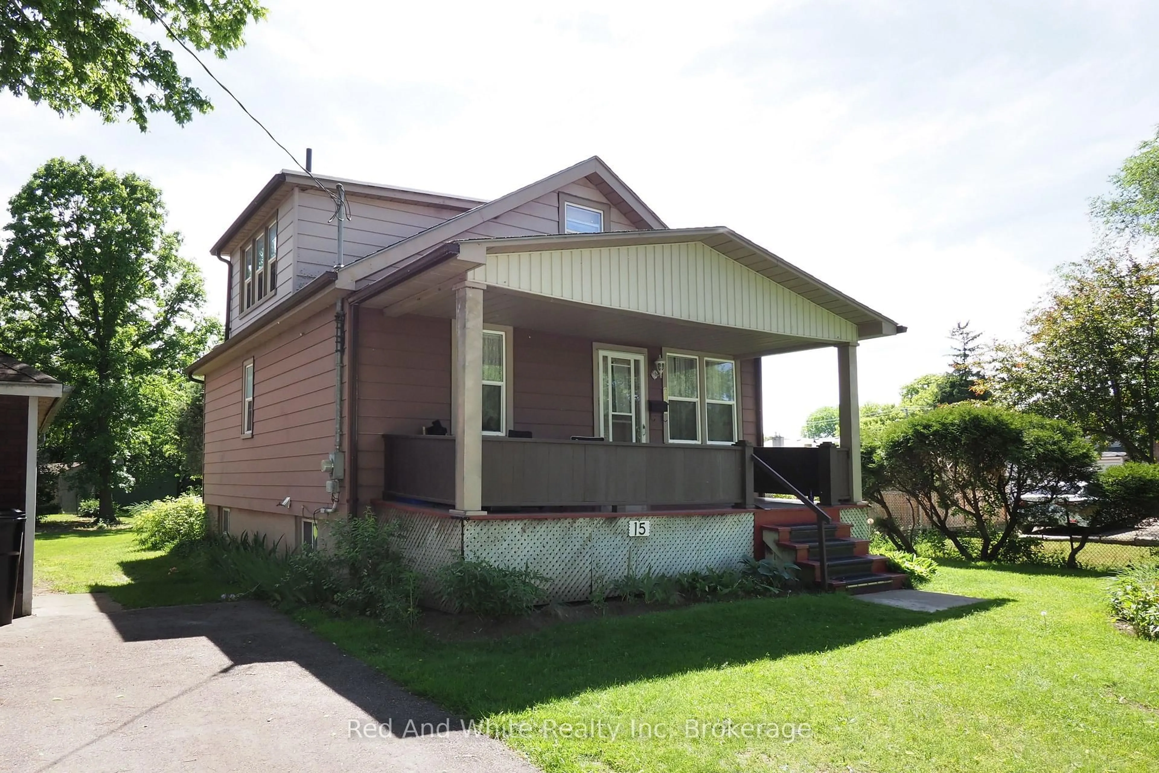 Home with vinyl exterior material, street for 15 Horning Dr, Kitchener Ontario N2K 1H5