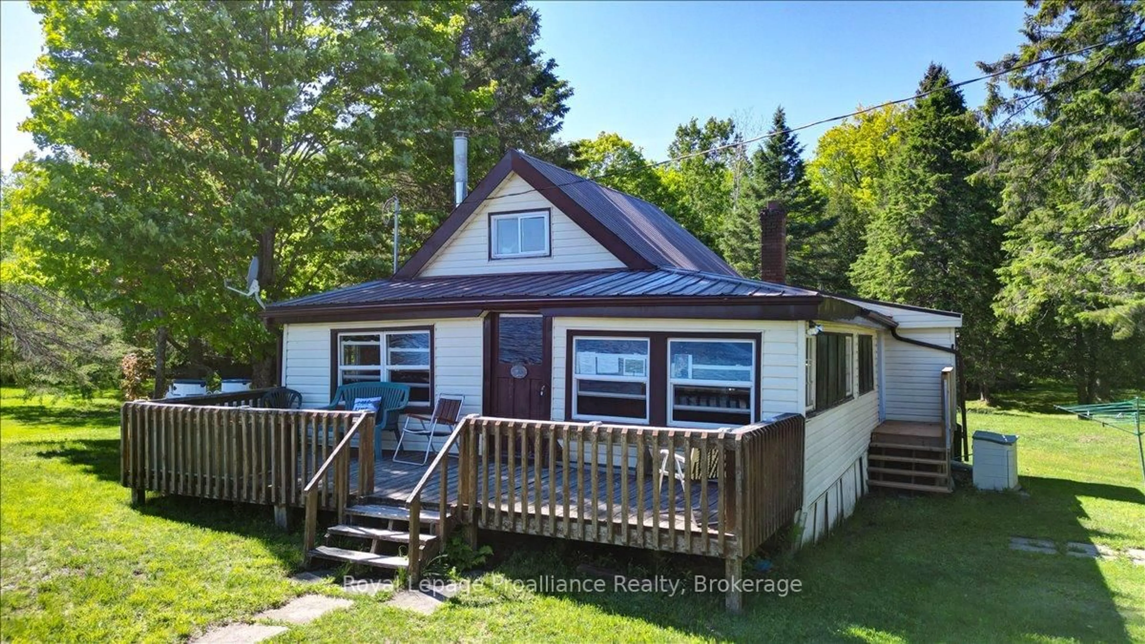 A pic from outside/outdoor area/front of a property/back of a property/a pic from drone, unknown for 348 Steenburg Lake Rd, Hastings Ontario K0L 1W0