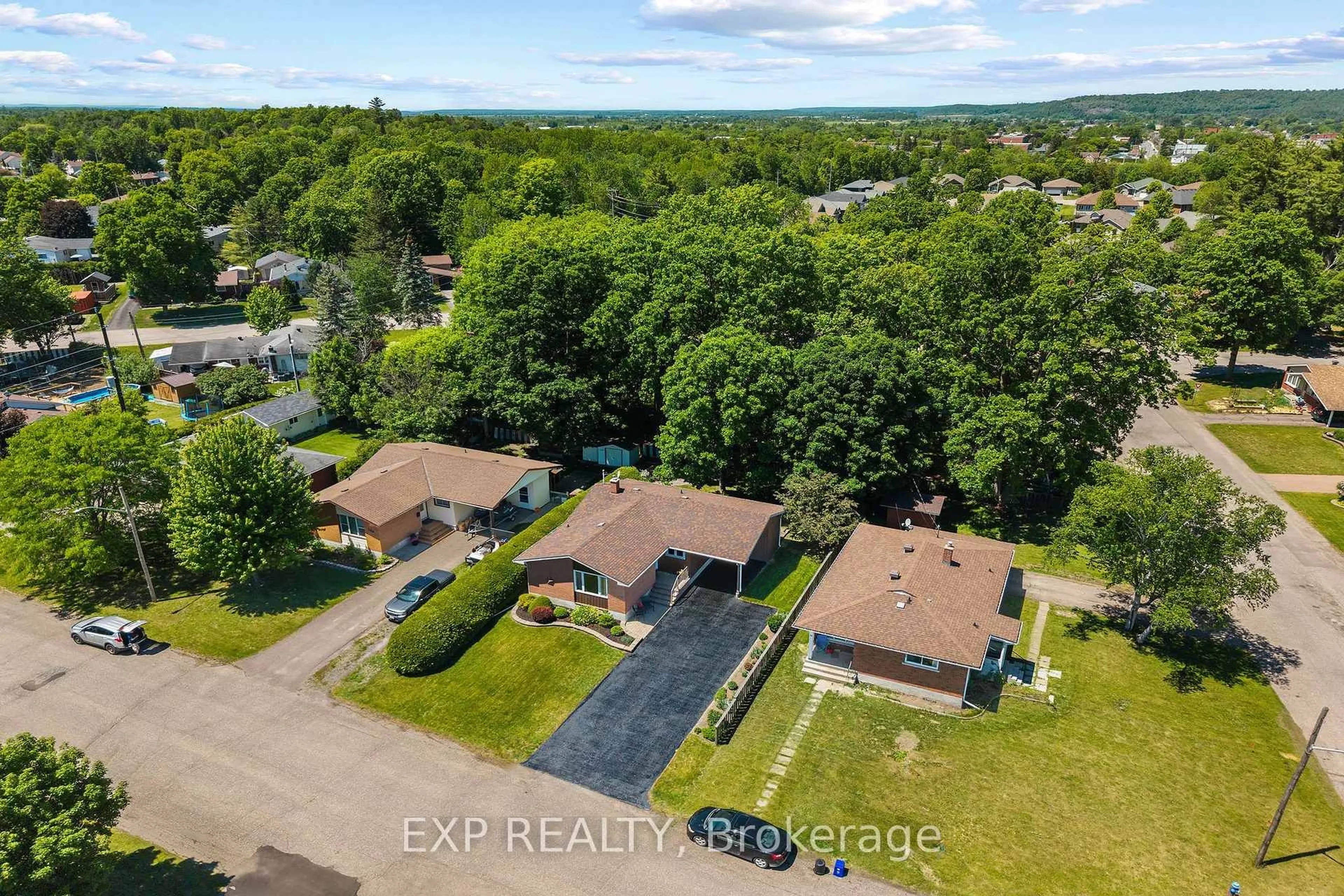 A pic from outside/outdoor area/front of a property/back of a property/a pic from drone, water/lake/river/ocean view for 96 Simpson Ave, Renfrew Ontario K7V 2P5
