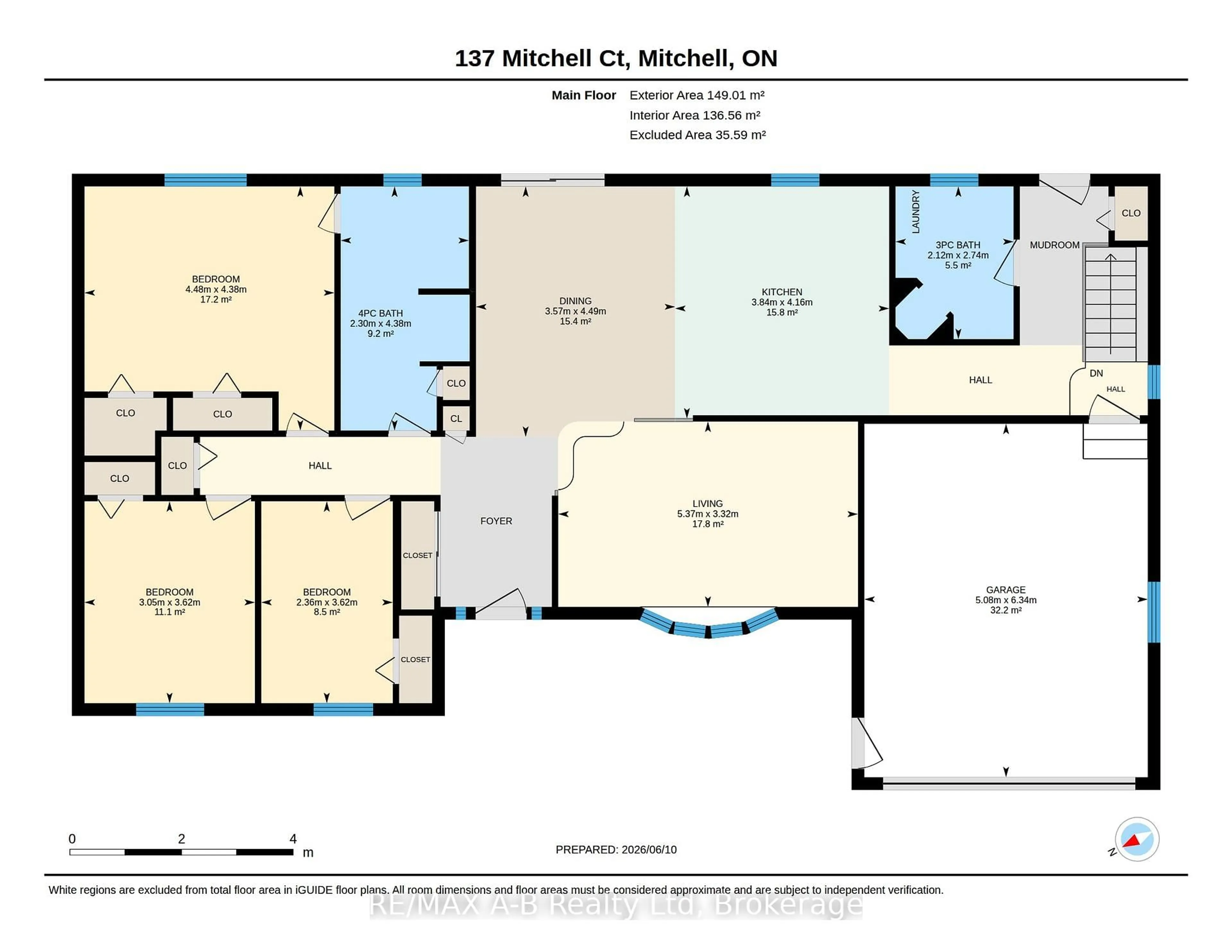 Floor plan for 137 Mitchell Crt, West Perth Ontario N0K 1N0