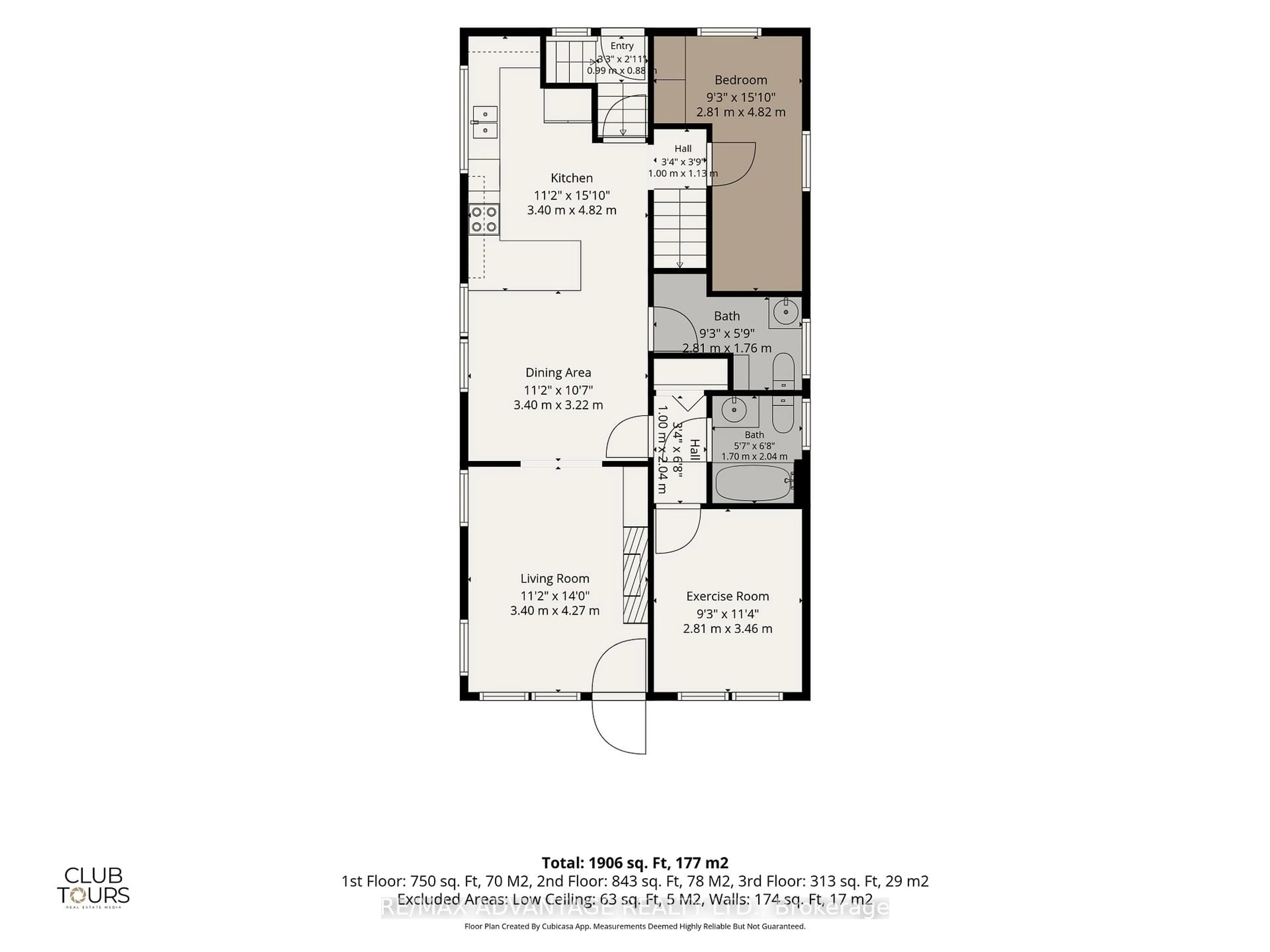 Floor plan for 313 Cromwell St, London East Ontario N6A 1Z7
