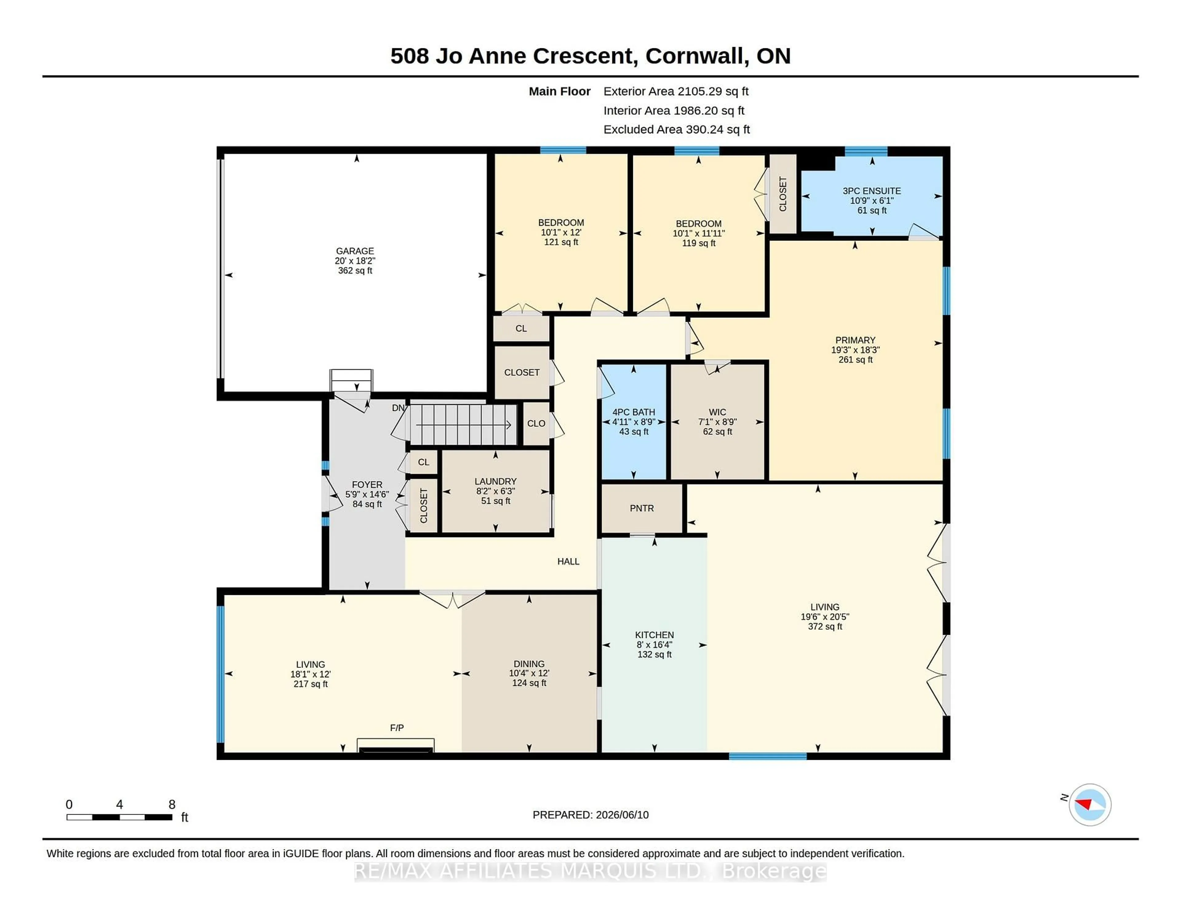 Floor plan for 508 Jo Anne Cres, Cornwall Ontario K6H 7H7