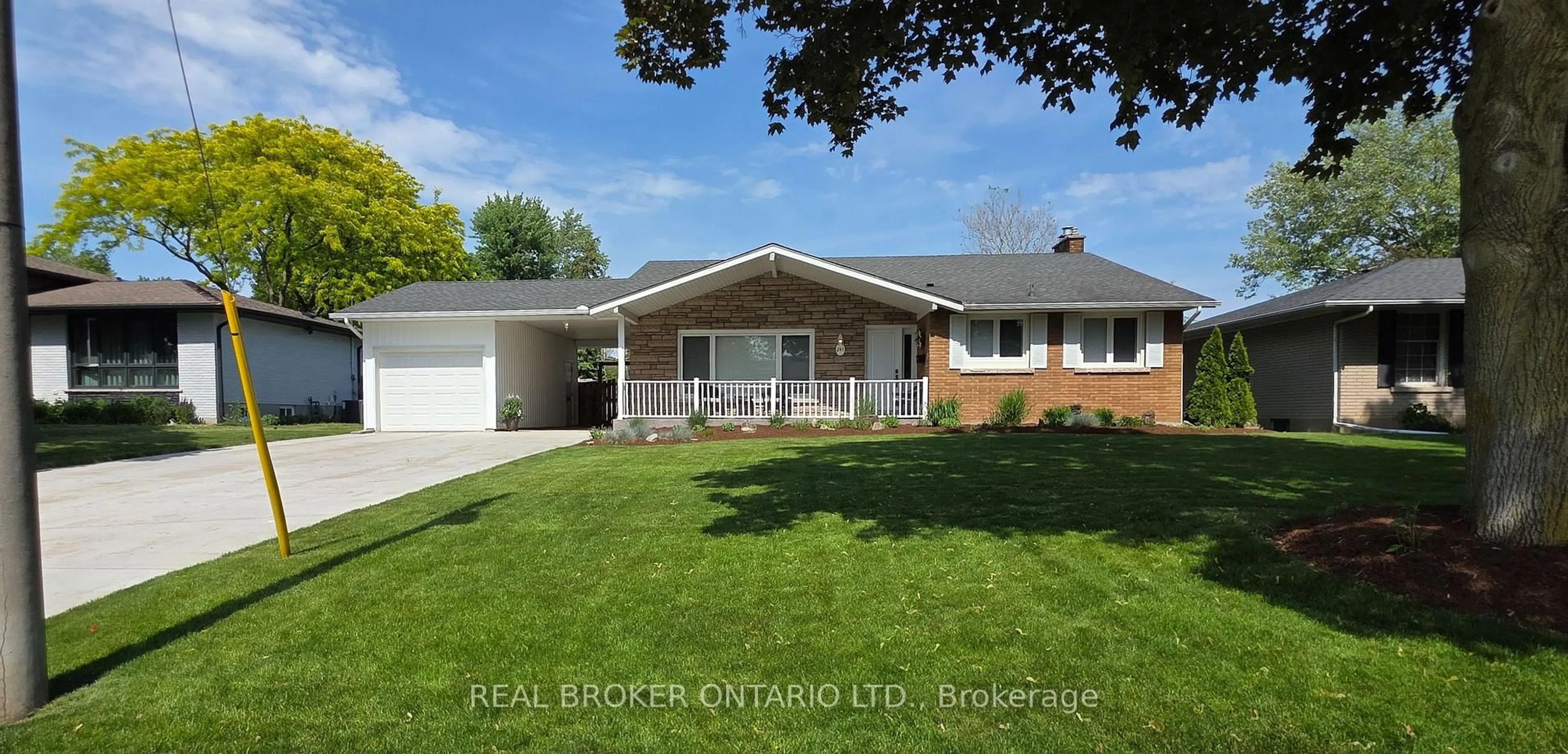Home with brick exterior material, street for 241 Riverview Blvd, St. Catharines Ontario L2T 3N2