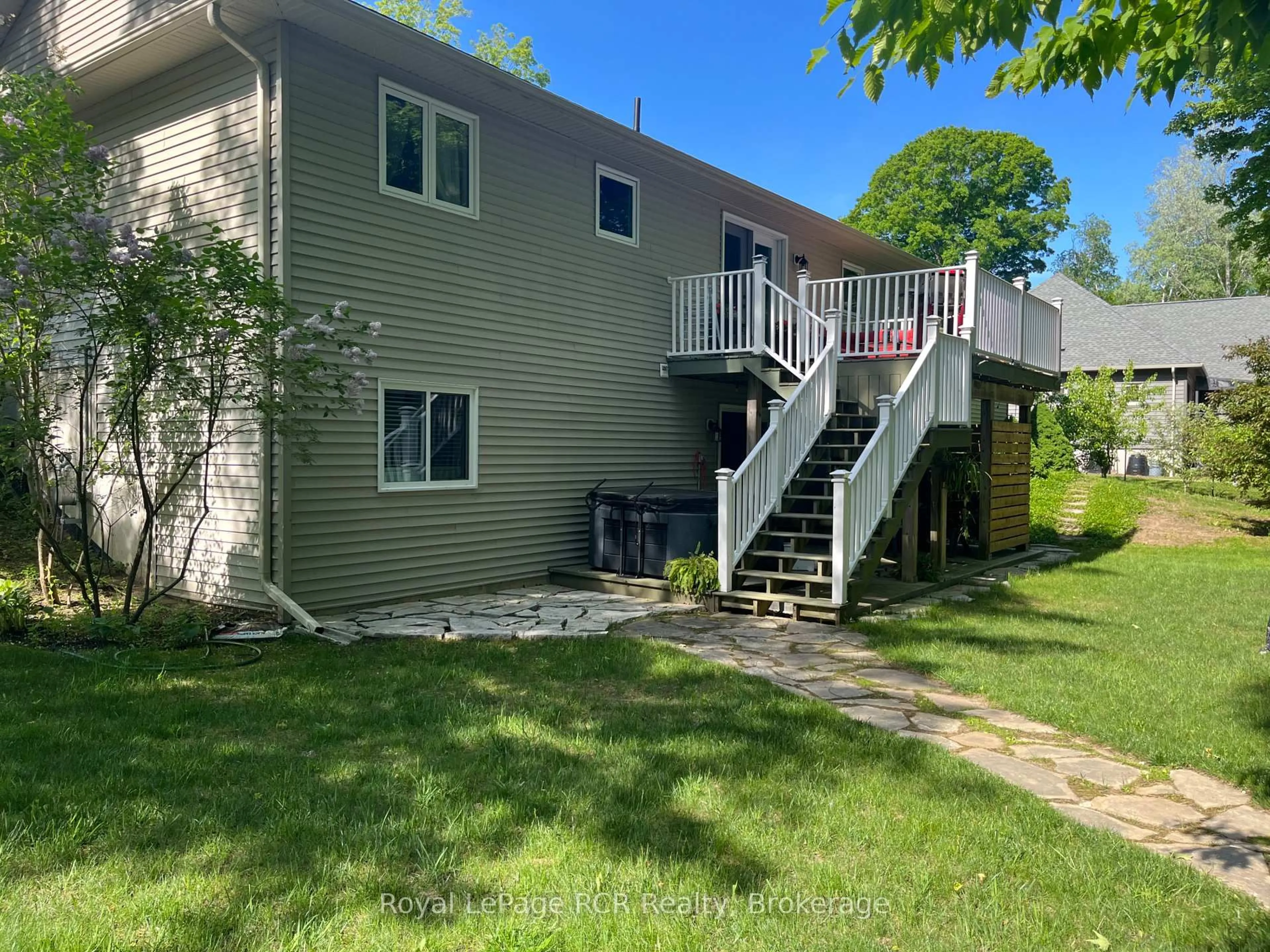 A pic from outside/outdoor area/front of a property/back of a property/a pic from drone, water/lake/river/ocean view for 14 Frederick St, South Bruce Peninsula Ontario N0H 2G0