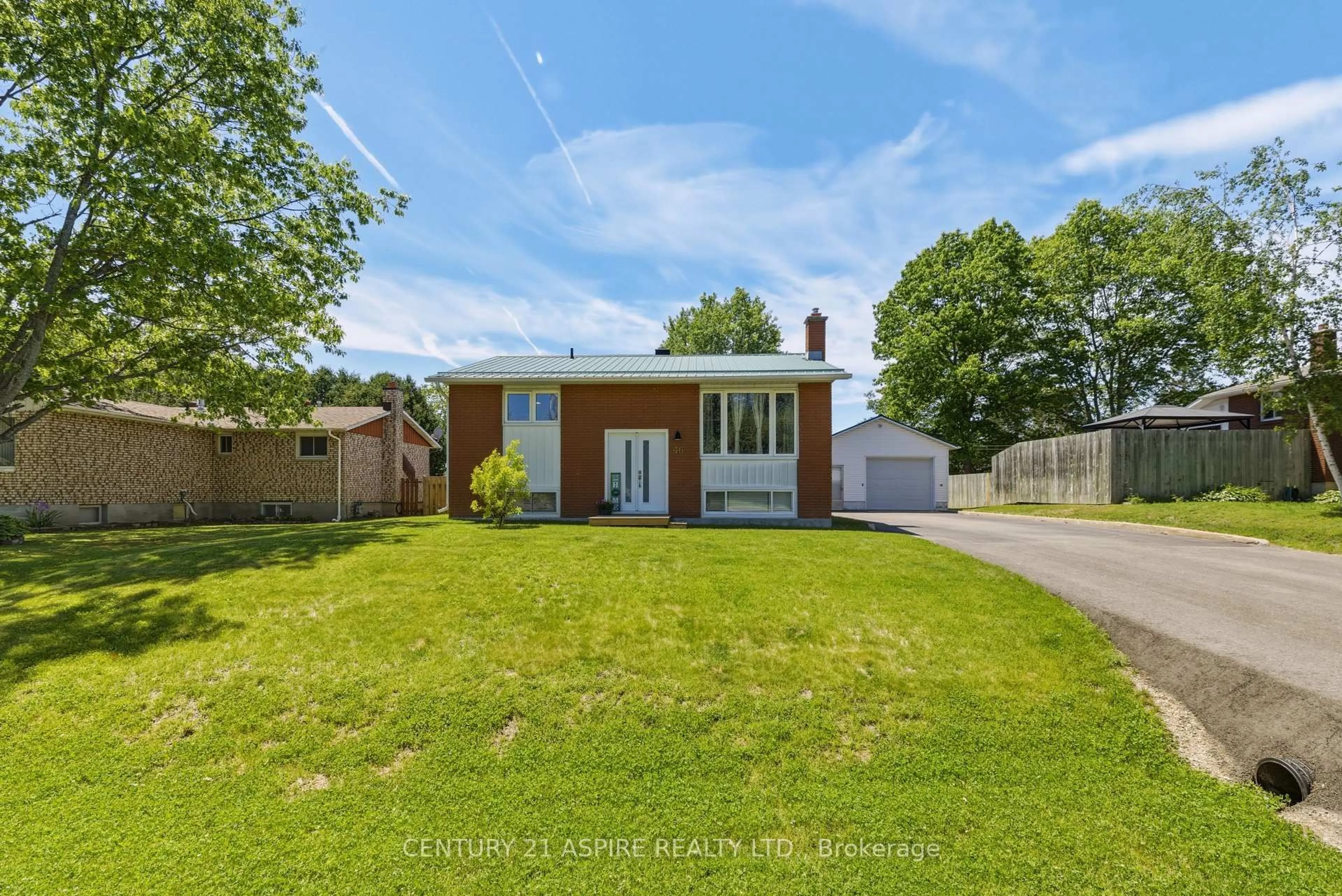 A pic from outside/outdoor area/front of a property/back of a property/a pic from drone, street for 46 Cook St, Chalk River Ontario K0J 1J0