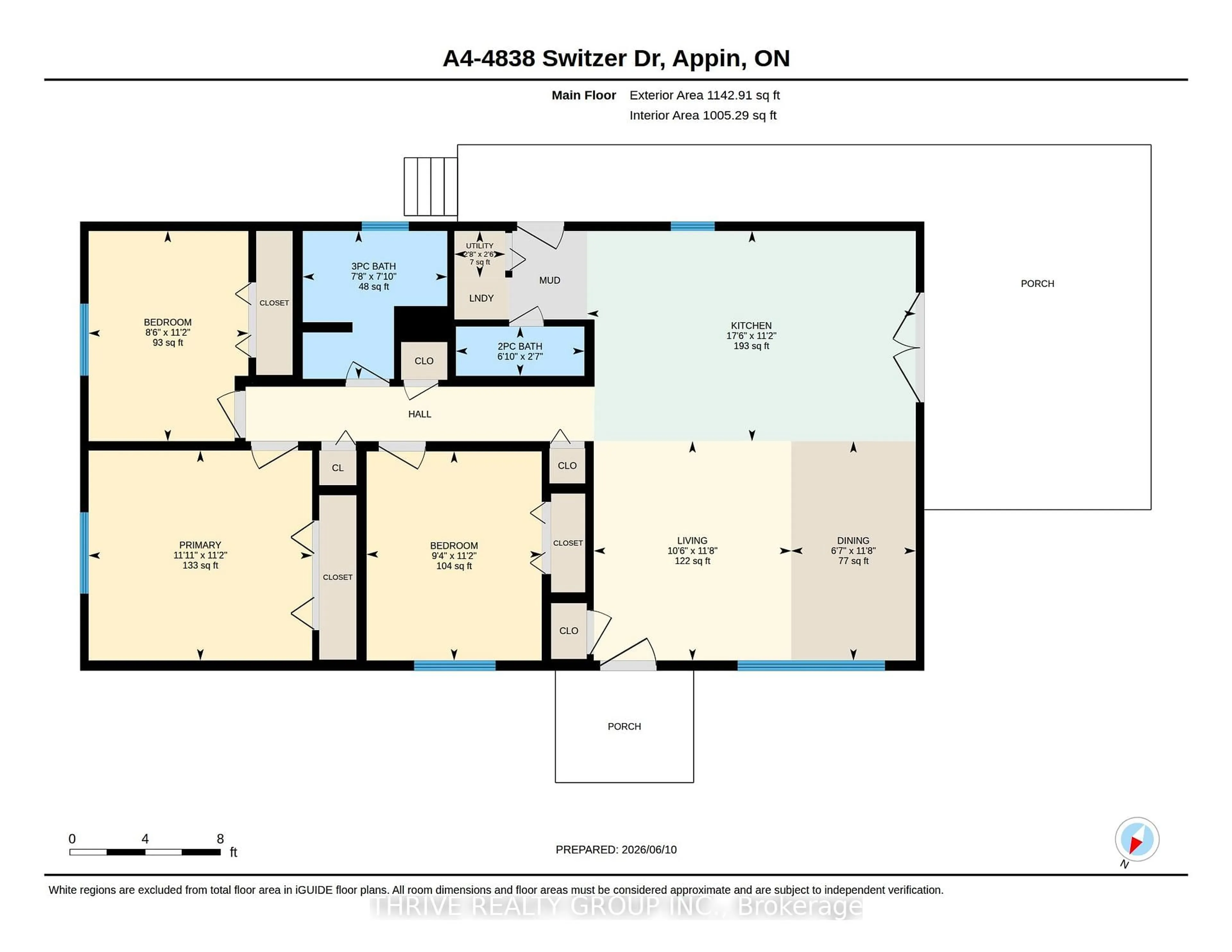 Floor plan for 4838 Switzer Dr #A4, Southwest Middlesex Ontario N0L 1A0