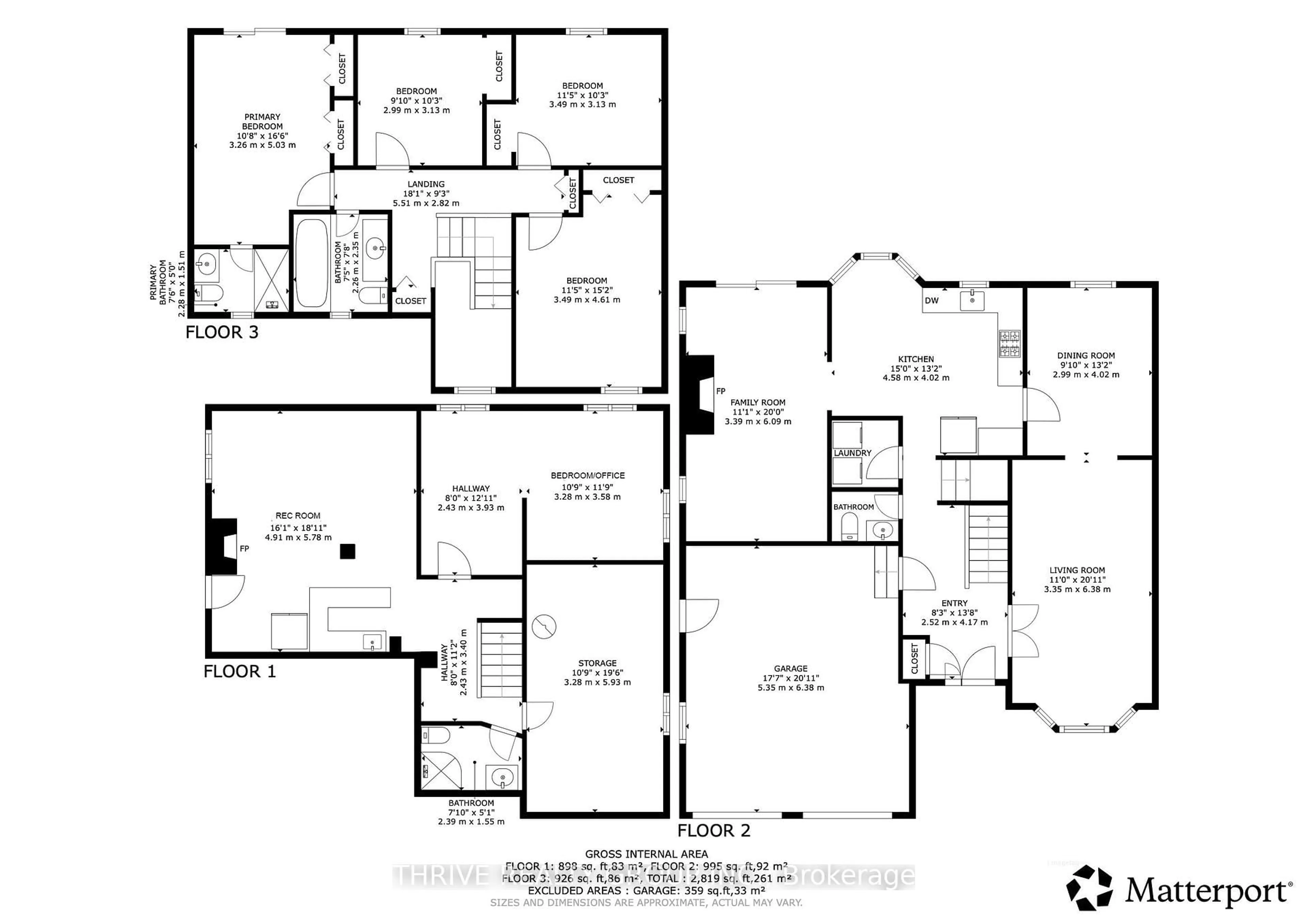 Floor plan for 497 Old Wonderland Rd, London South Ontario N6K 3T5