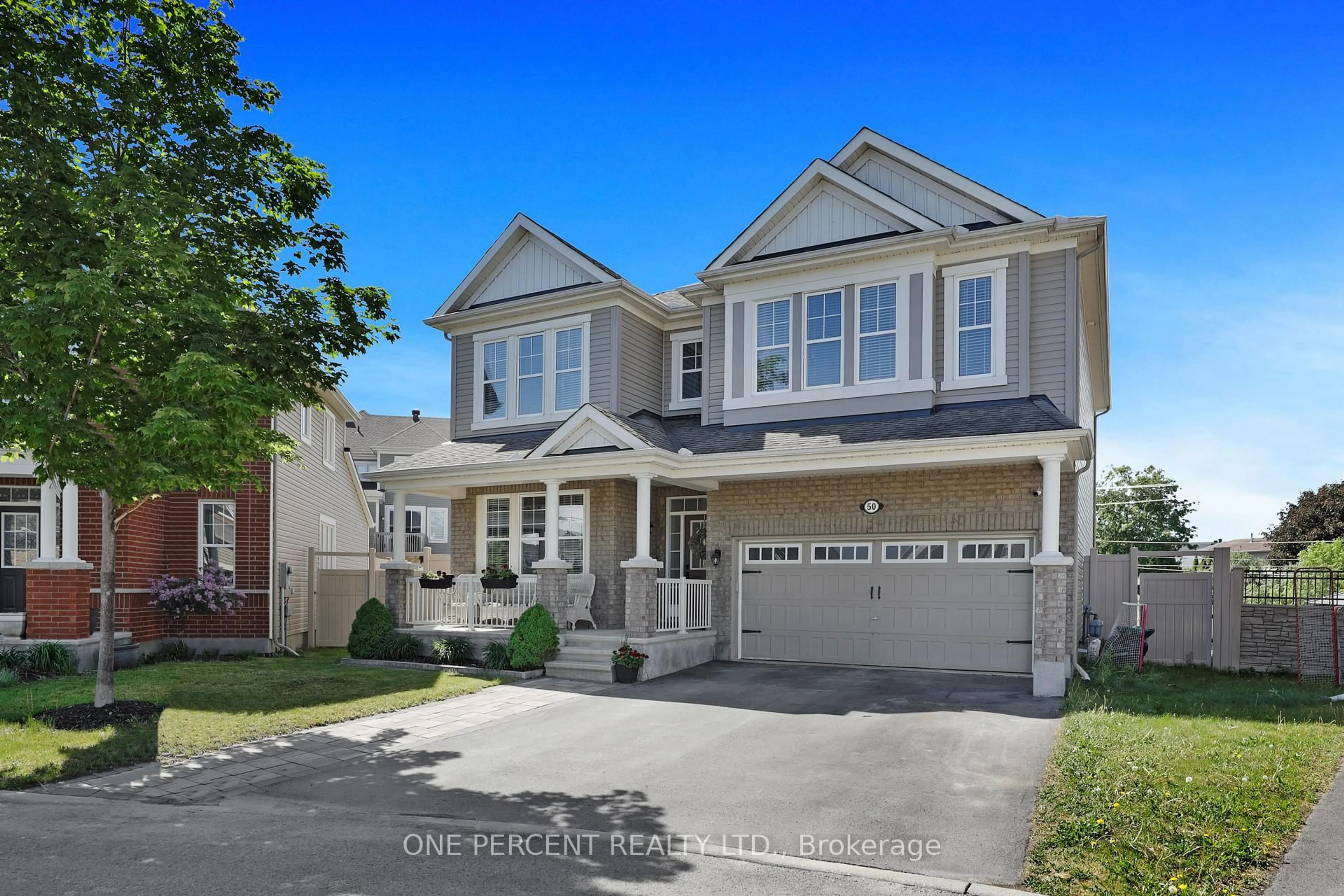 Home with vinyl exterior material, street for 50 Sweetbay Circ, Ottawa Ontario K2S 0W8