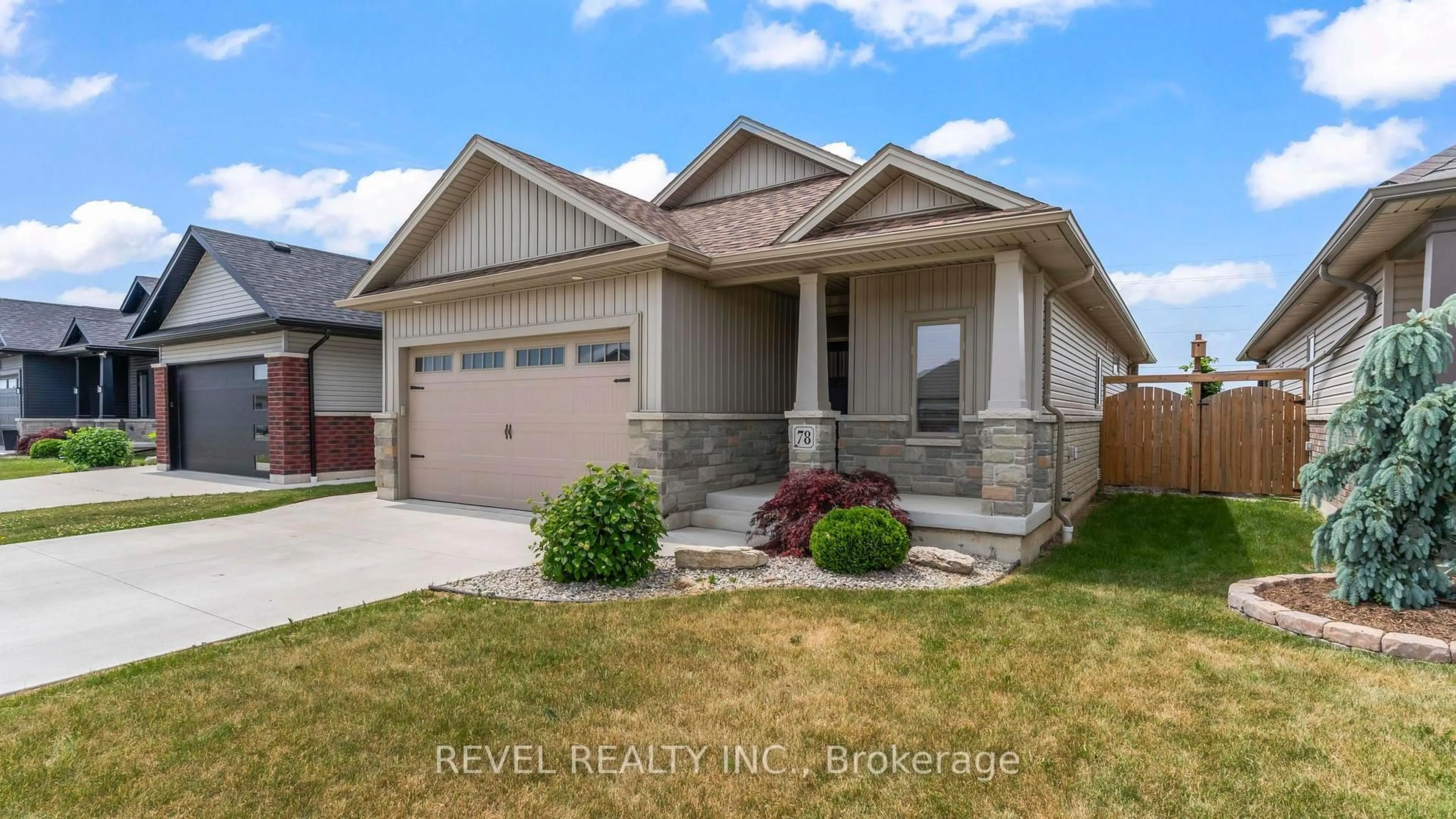 Home with vinyl exterior material, street for 78 Evening Dr, Chatham-Kent Ontario N7L 0B6