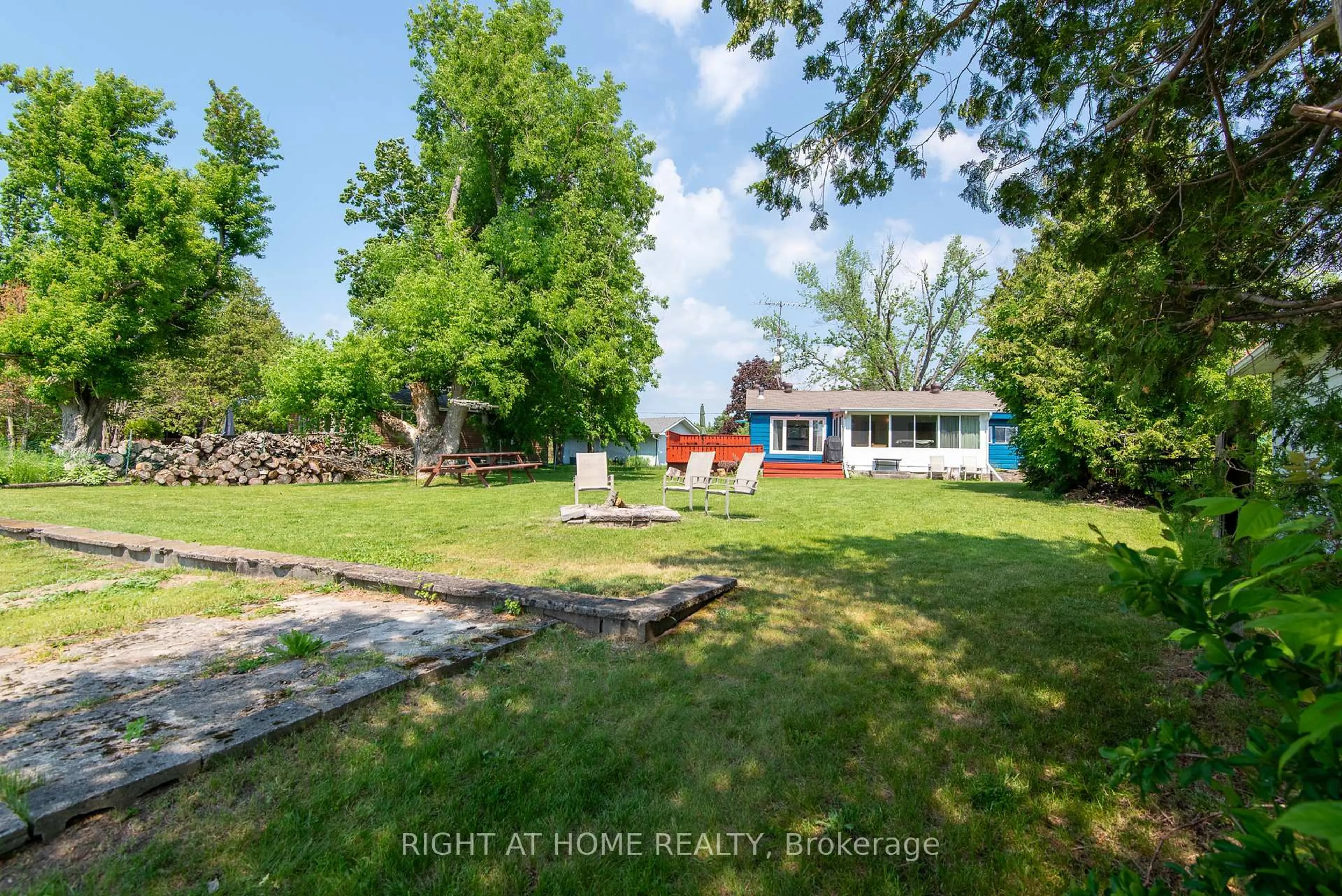 A pic from outside/outdoor area/front of a property/back of a property/a pic from drone, water/lake/river/ocean view for 203 Mcguire Beach Rd, Kawartha Lakes Ontario K0M 2B0