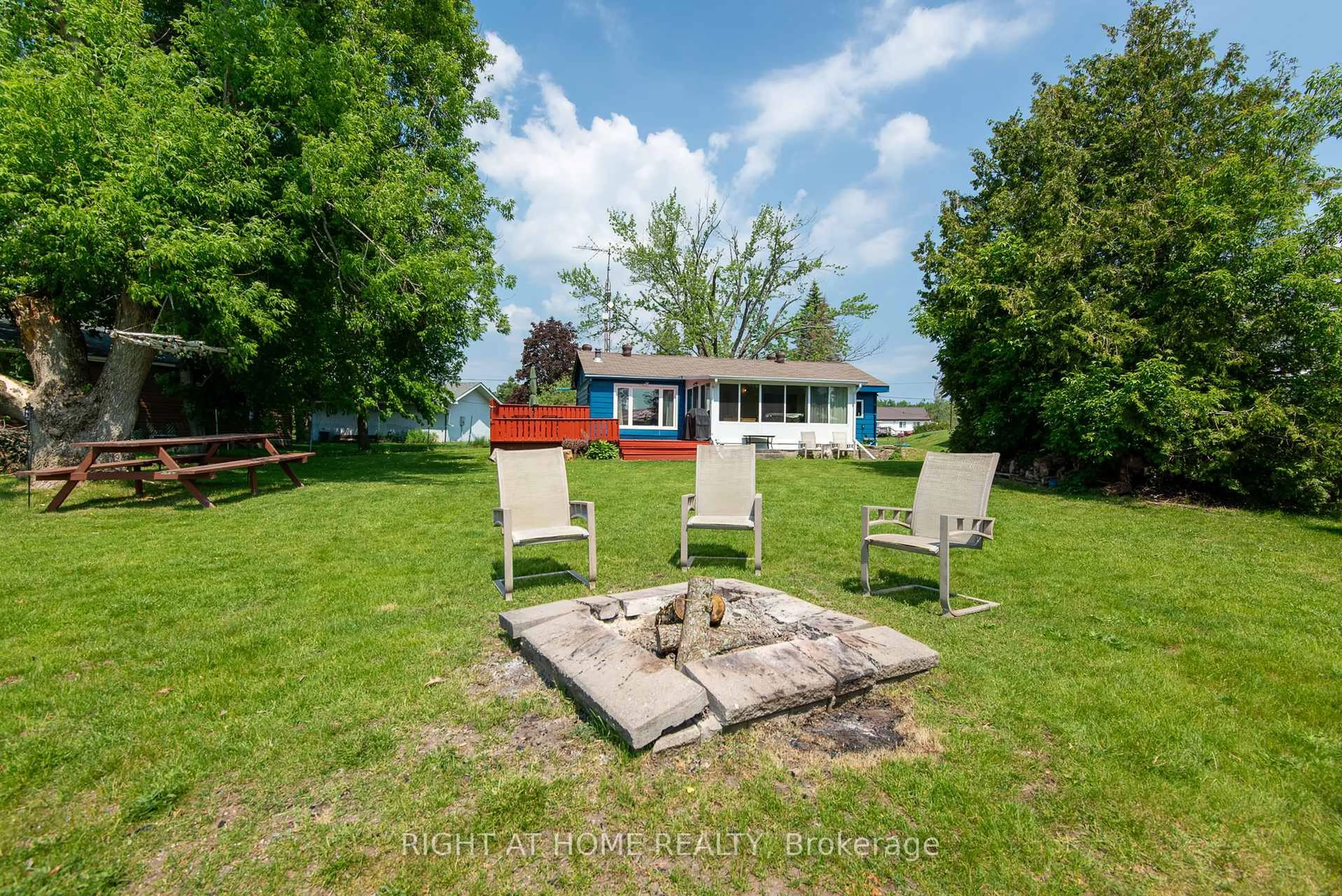 A pic from outside/outdoor area/front of a property/back of a property/a pic from drone, water/lake/river/ocean view for 203 Mcguire Beach Rd, Kawartha Lakes Ontario K0M 2B0