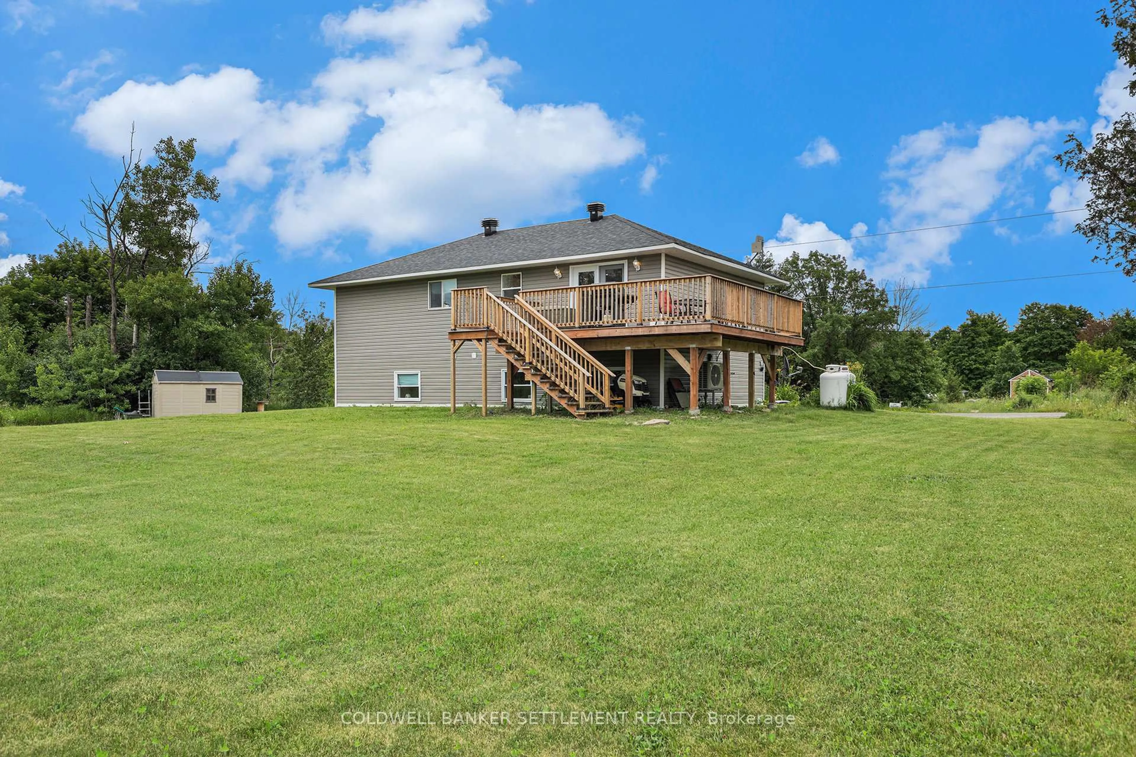 A pic from outside/outdoor area/front of a property/back of a property/a pic from drone, water/lake/river/ocean view for 170 Drummond Concession 2A Rd, Perth Ontario K7H 3C3