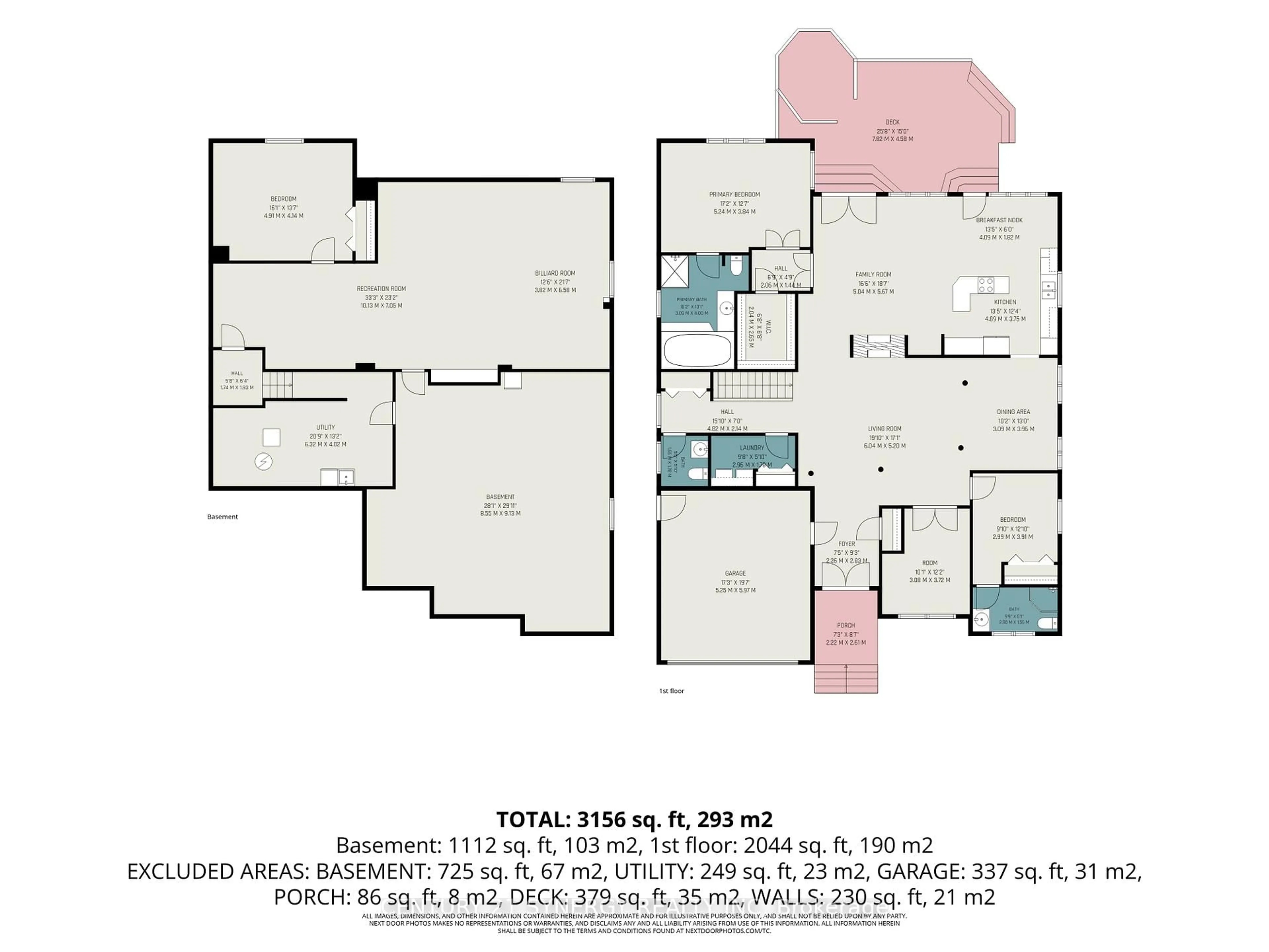 Floor plan for 17 Warnock Way, Ottawa Ontario K1J 1H1