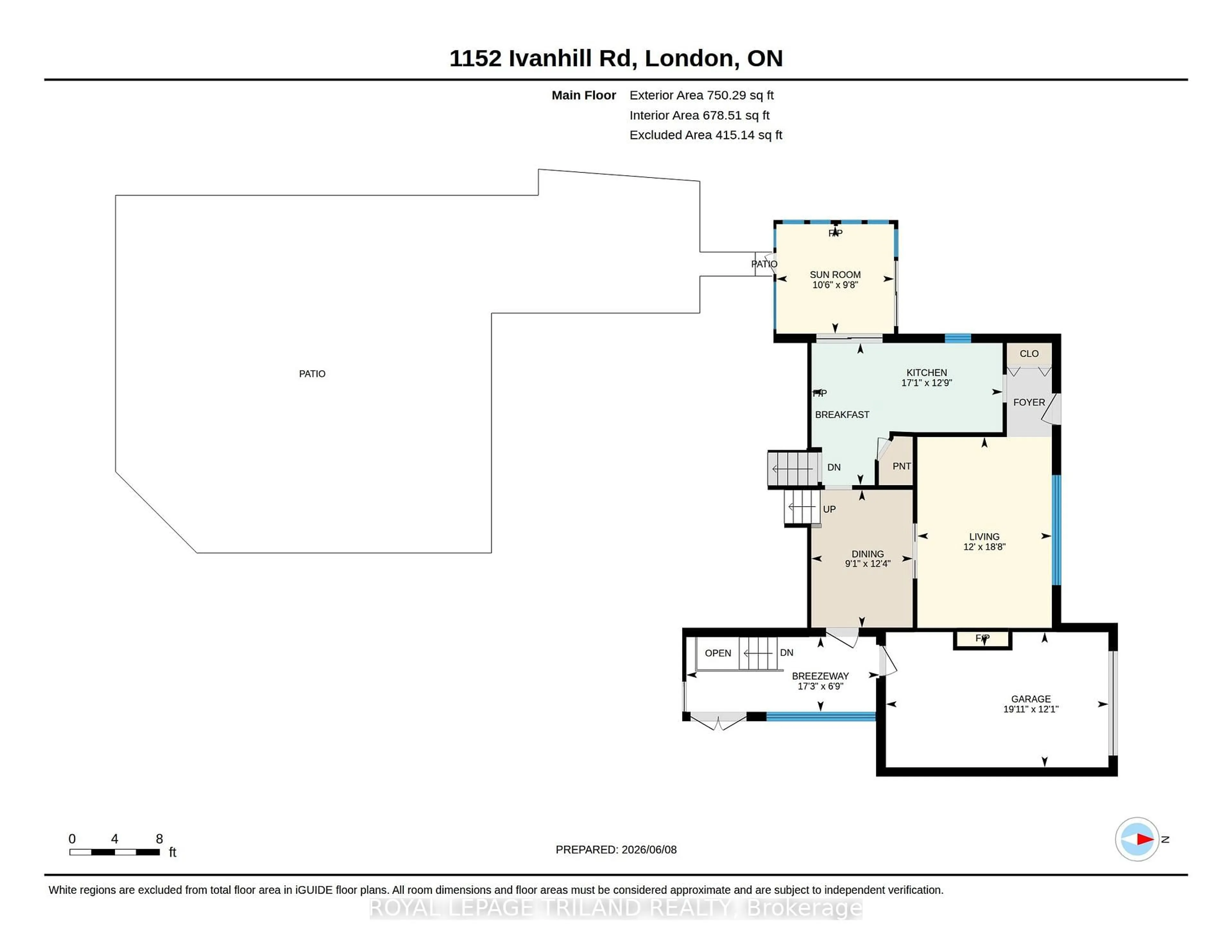 Floor plan for 1152 Ivanhill Rd, London North Ontario N6H 4C1