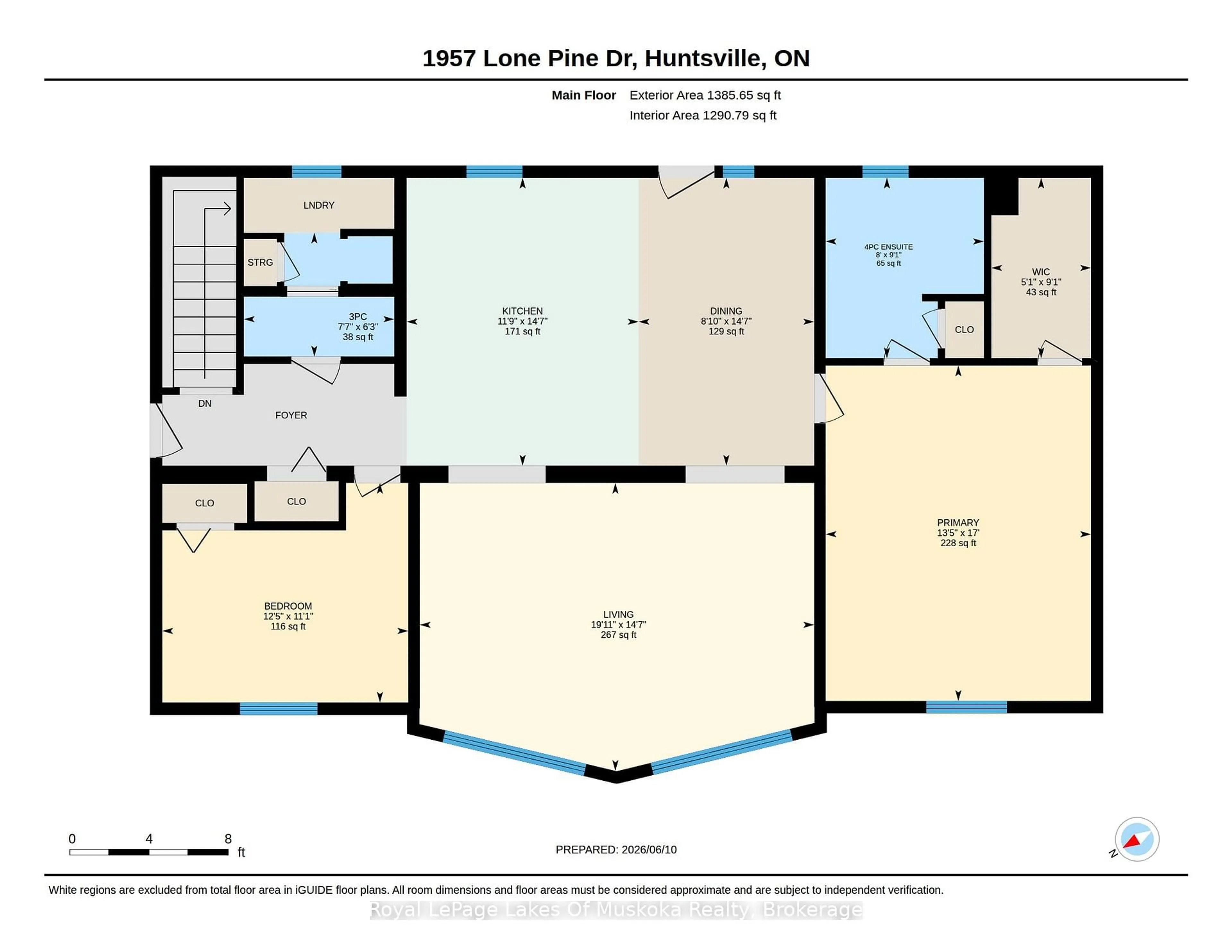 Floor plan for 1957 Lone Pine Dr, Huntsville Ontario P0B 1L0