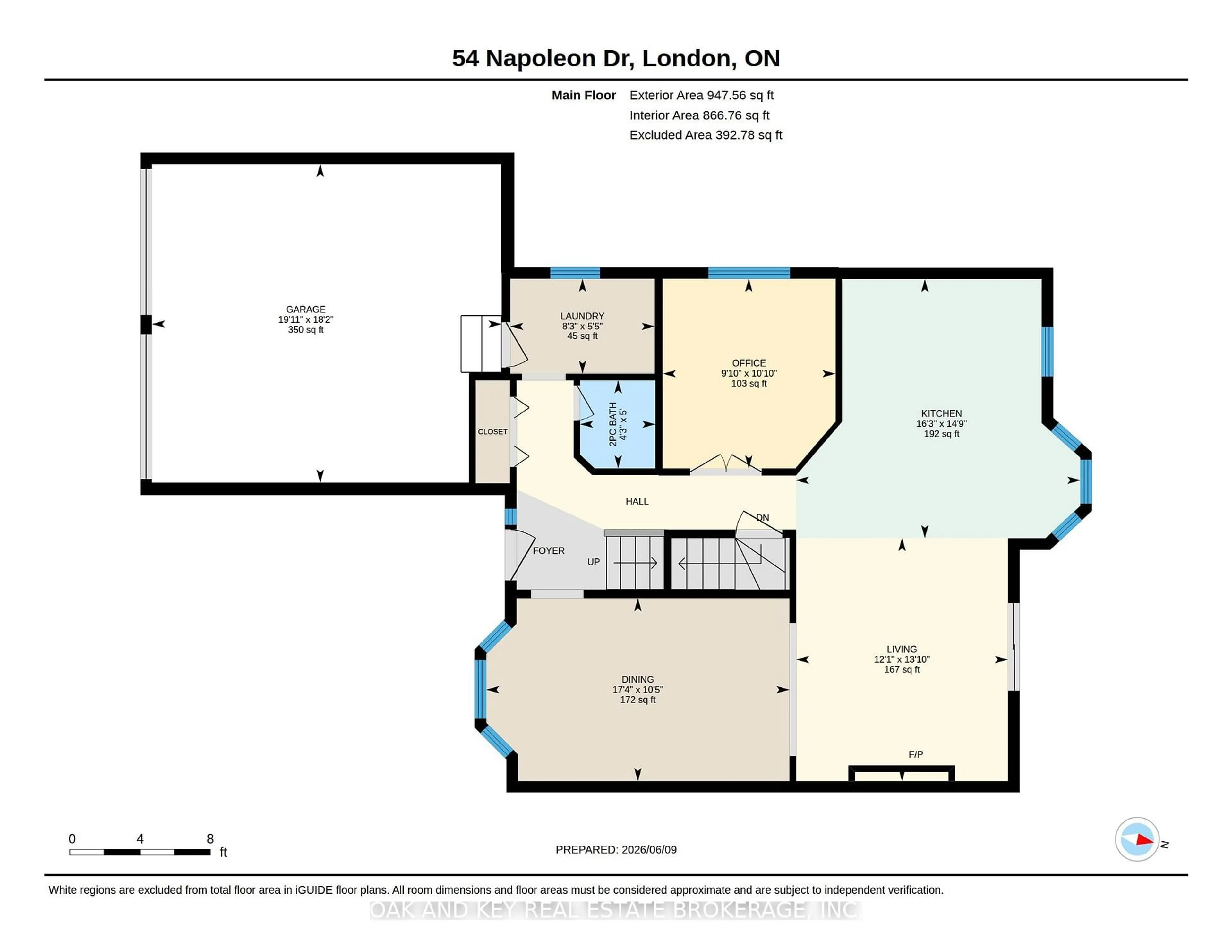 Floor plan for 54 Napoleon Dr, London East Ontario N5V 4A8