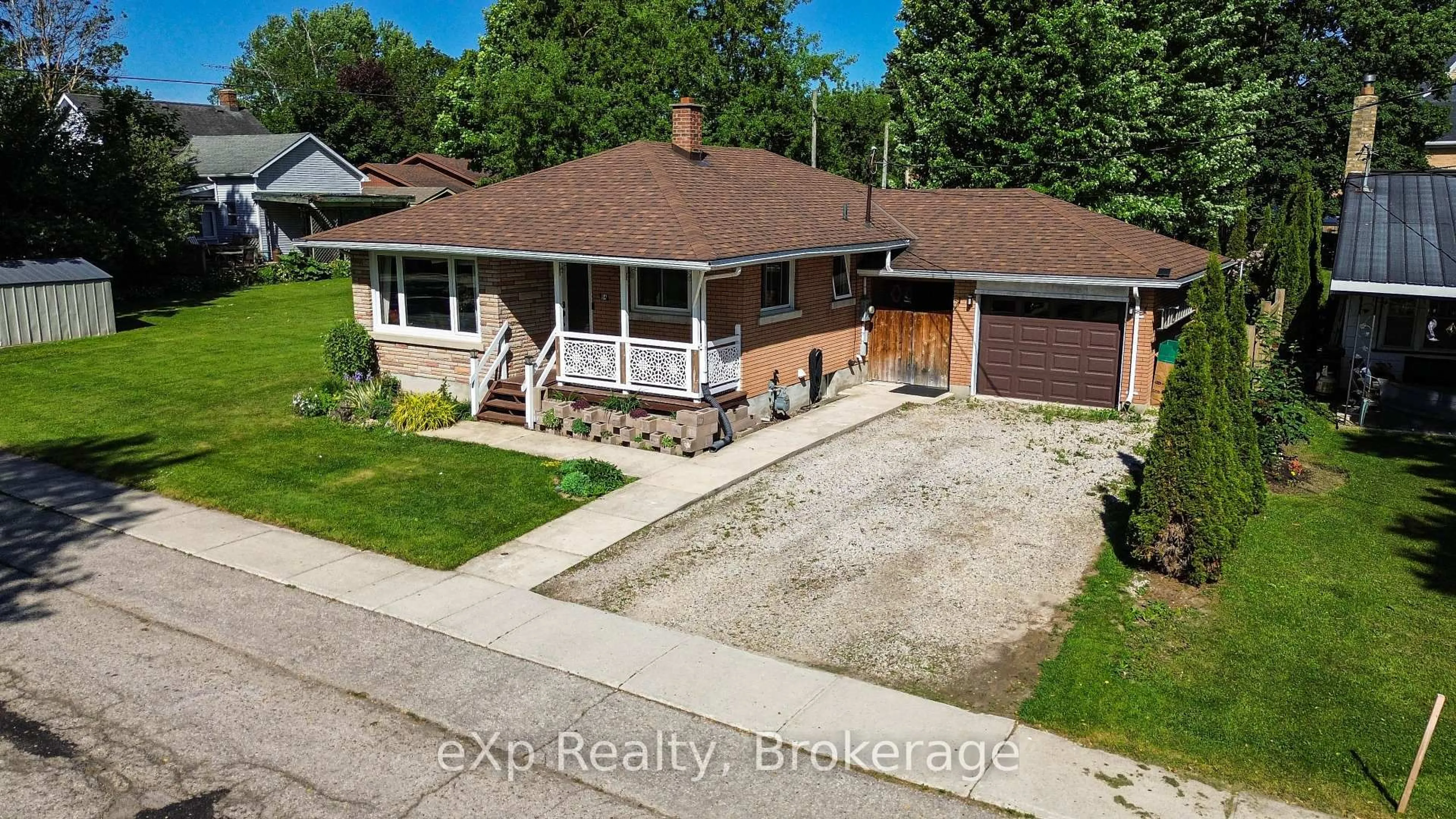 A pic from outside/outdoor area/front of a property/back of a property/a pic from drone, street for 64 Raglan St, Minto Ontario N0G 1Z0