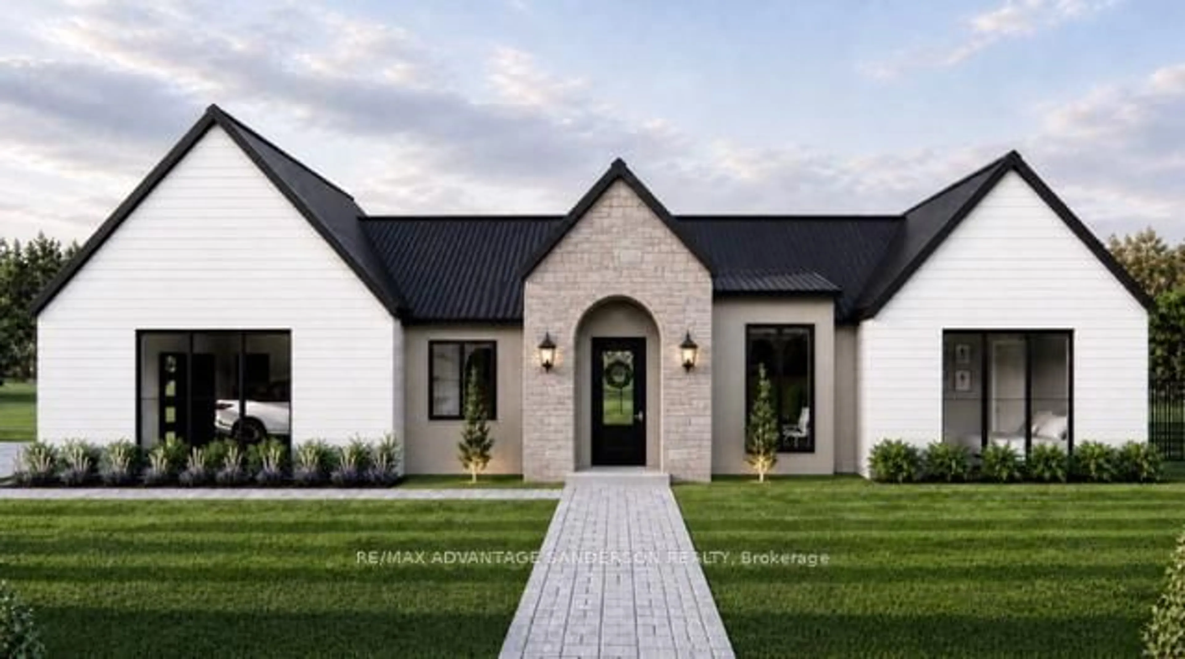 Home with brick exterior material, street for 14214 Thirteen Mile Rd, Middlesex Centre Ontario N0M 1P0