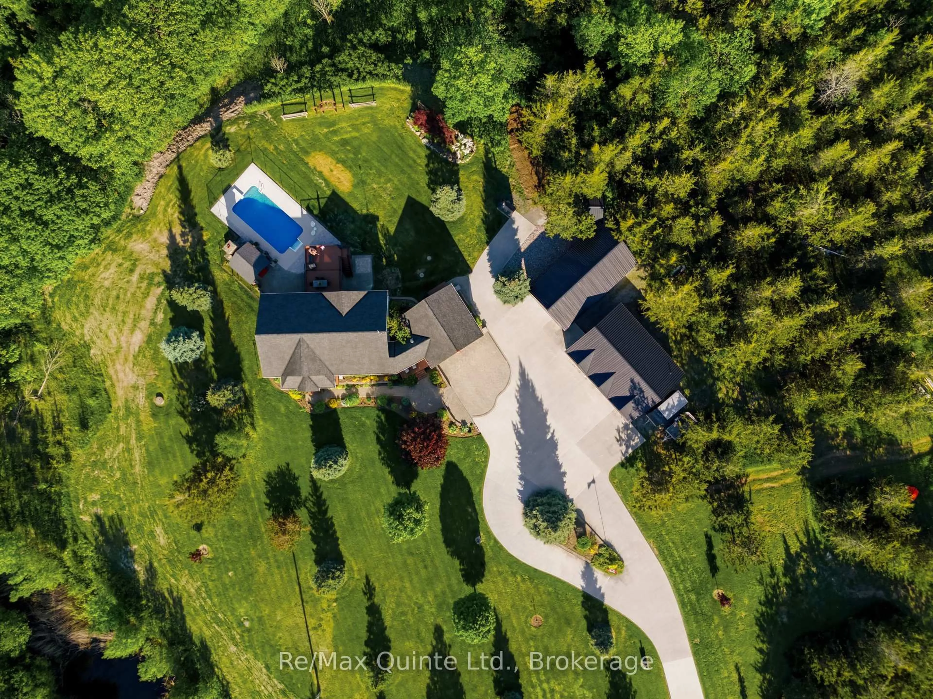 A pic from outside/outdoor area/front of a property/back of a property/a pic from drone, unknown for 163 County Road 25, Prince Edward County Ontario K0K 2T0