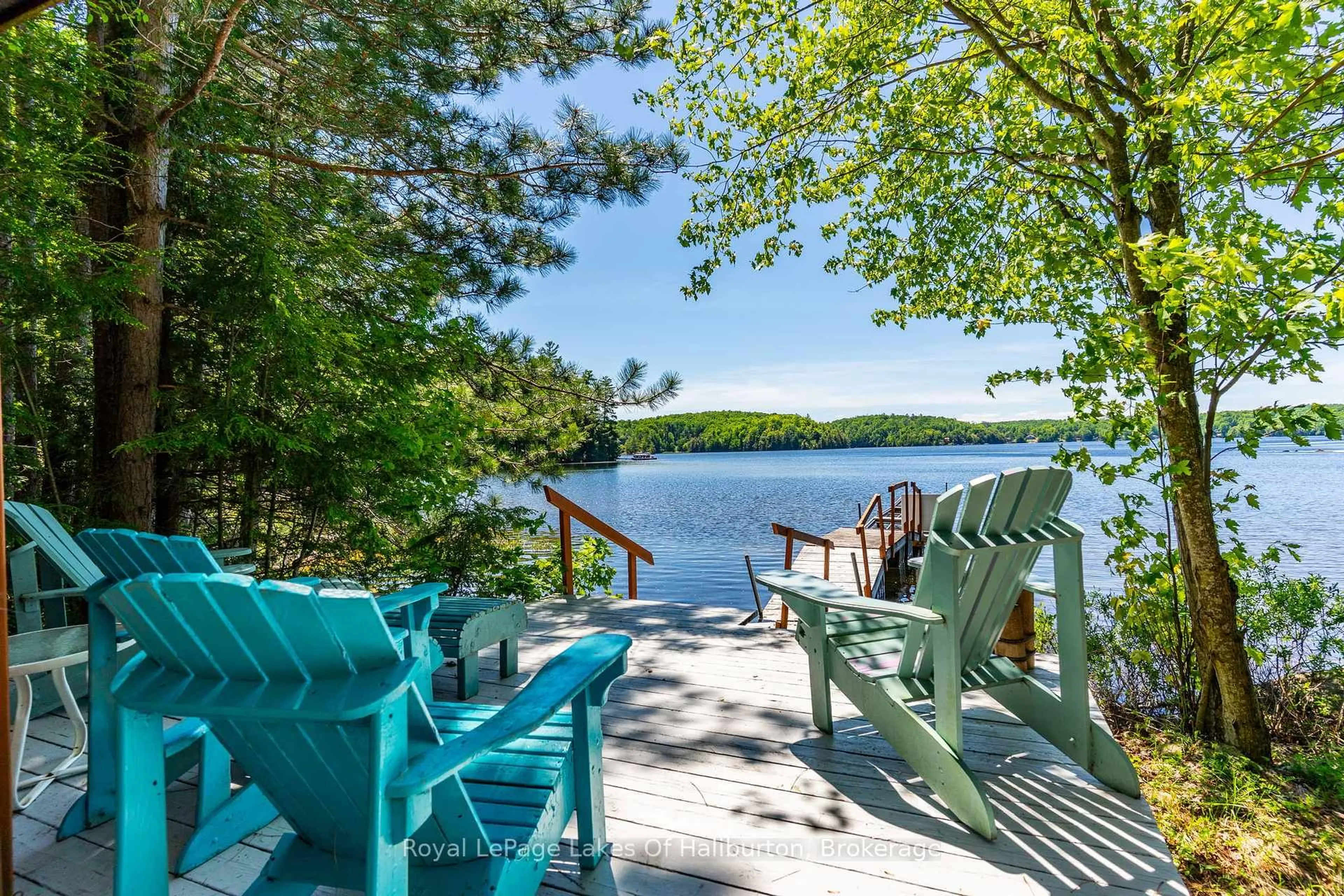 Patio, water/lake/river/ocean view for 1349 Trellis Tr, Minden Hills Ontario K0M 2K0