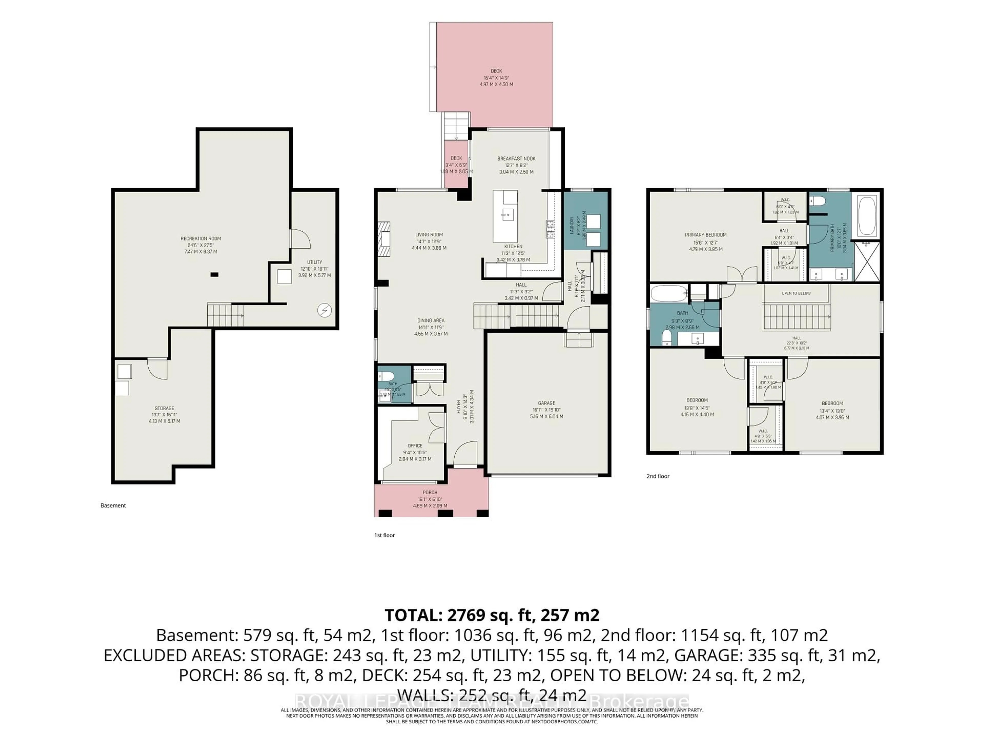 Floor plan for 330 Devonian Way, Ottawa Ontario K2T 0L5