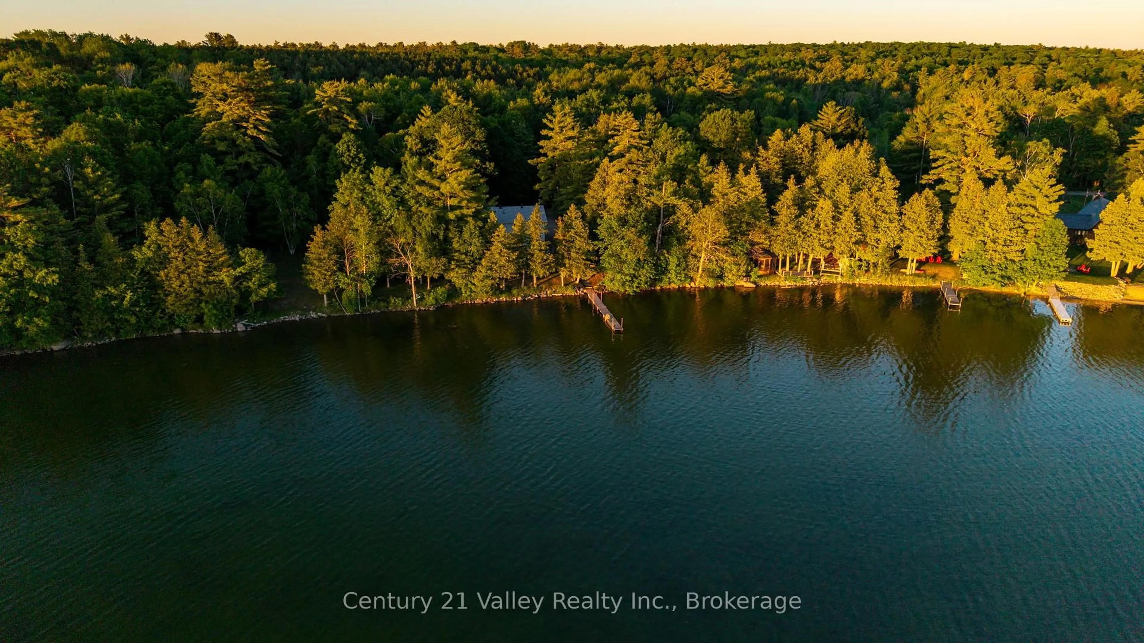 A pic from outside/outdoor area/front of a property/back of a property/a pic from drone, water/lake/river/ocean view for 23 Clavette Lane, Eganville Ontario K0J 1T0