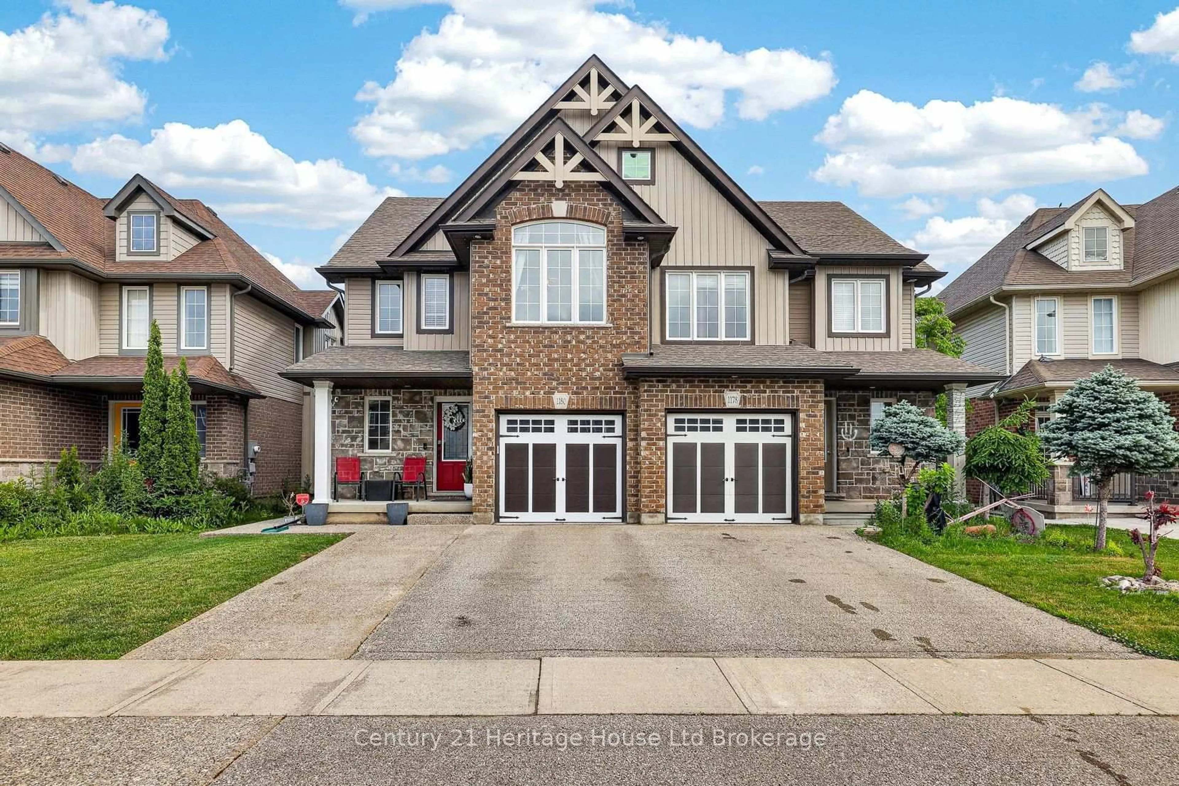 Home with brick exterior material, street for 1180 CAEN Ave, Woodstock Ontario N4T 0G3