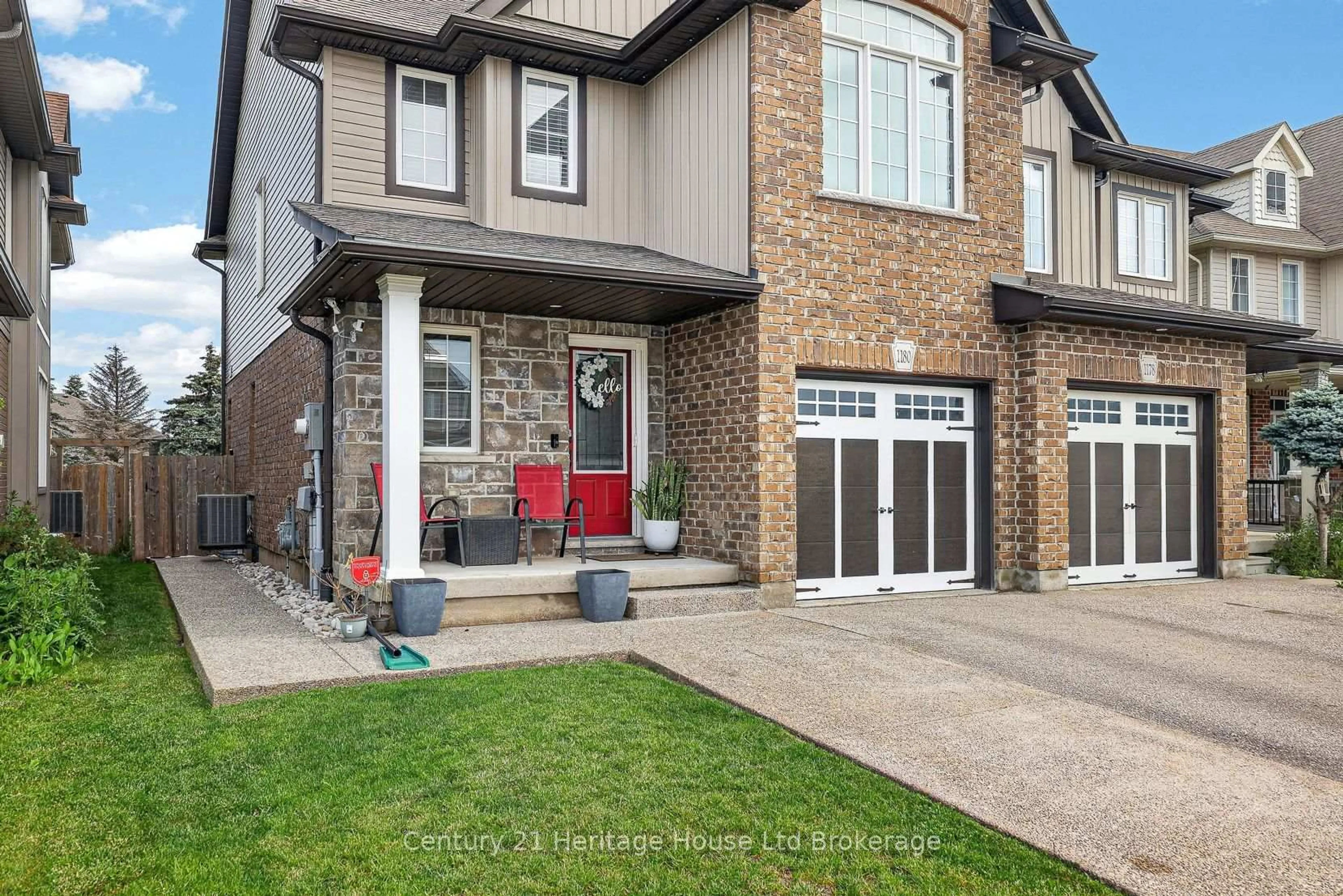 Home with brick exterior material, street for 1180 CAEN Ave, Woodstock Ontario N4T 0G3