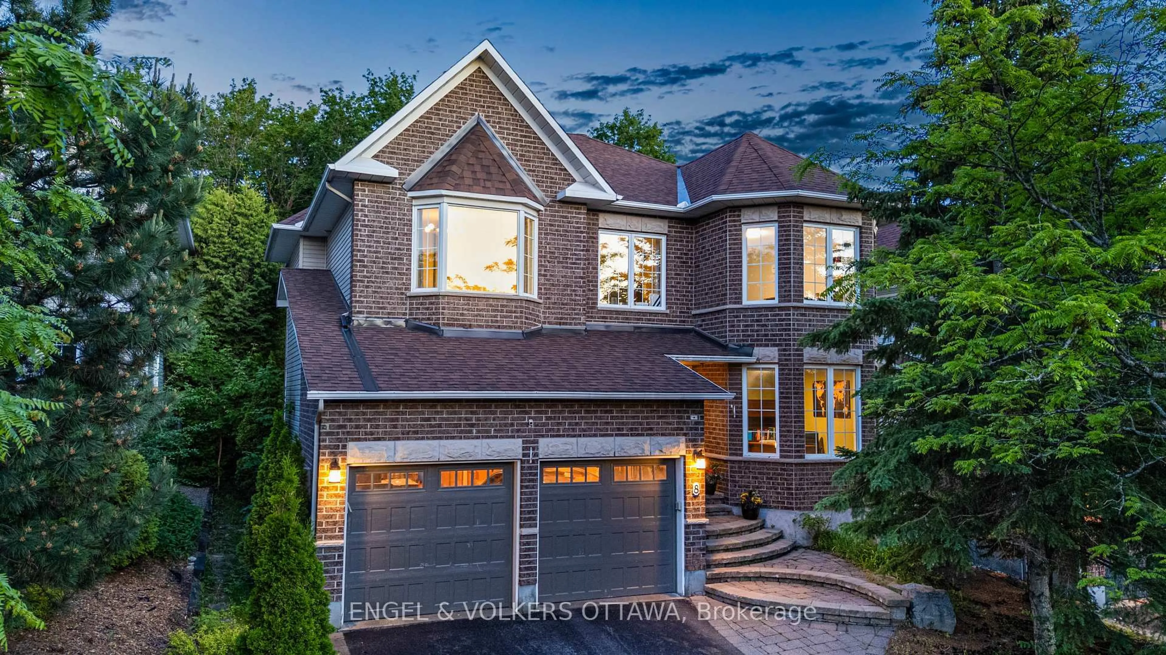 Home with brick exterior material, street for 8 Glenrill Pl, Ottawa Ontario K2M 2T6