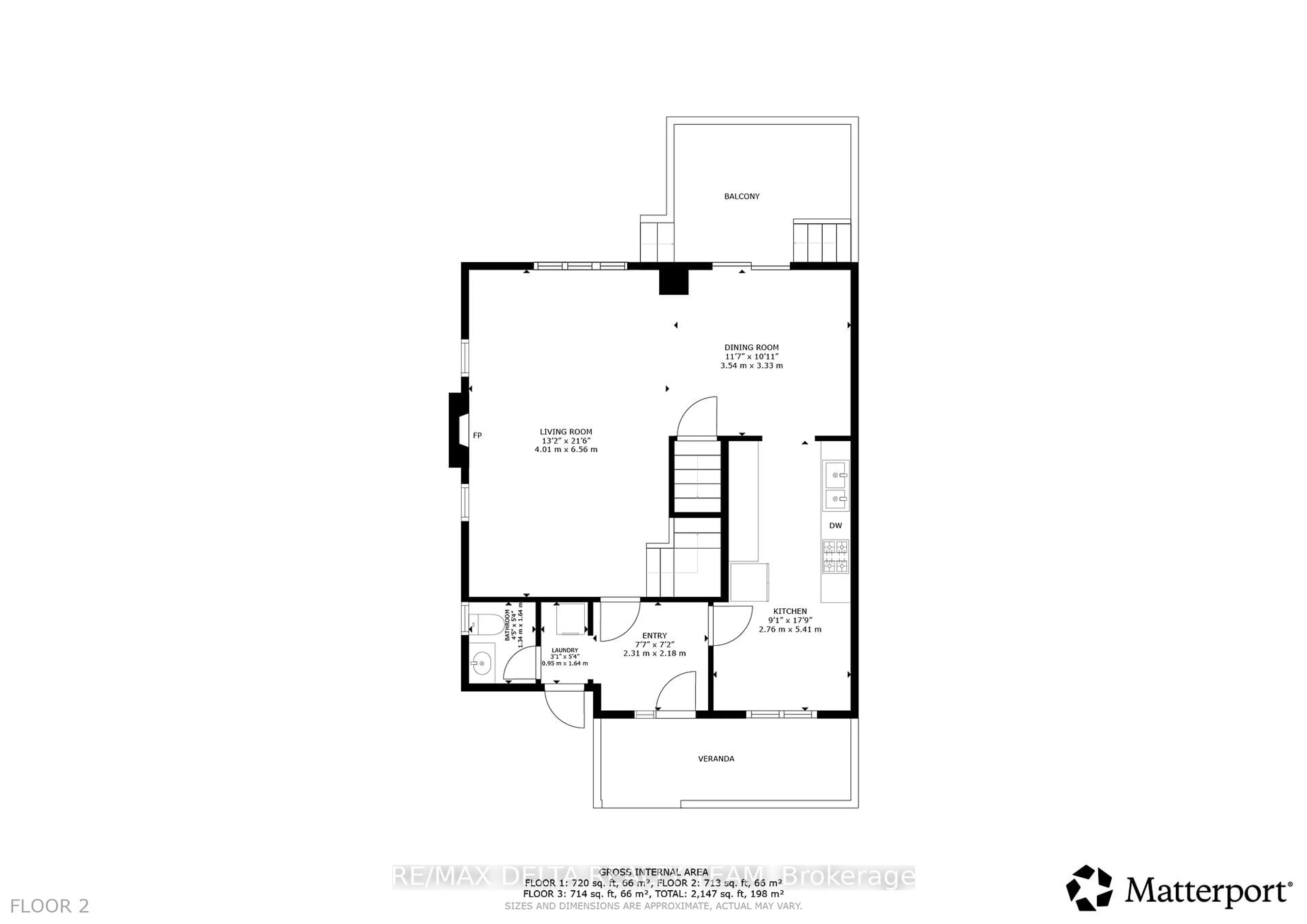 Floor plan for 310 Mceachern Cres, Orleans Ontario K1E 3K2