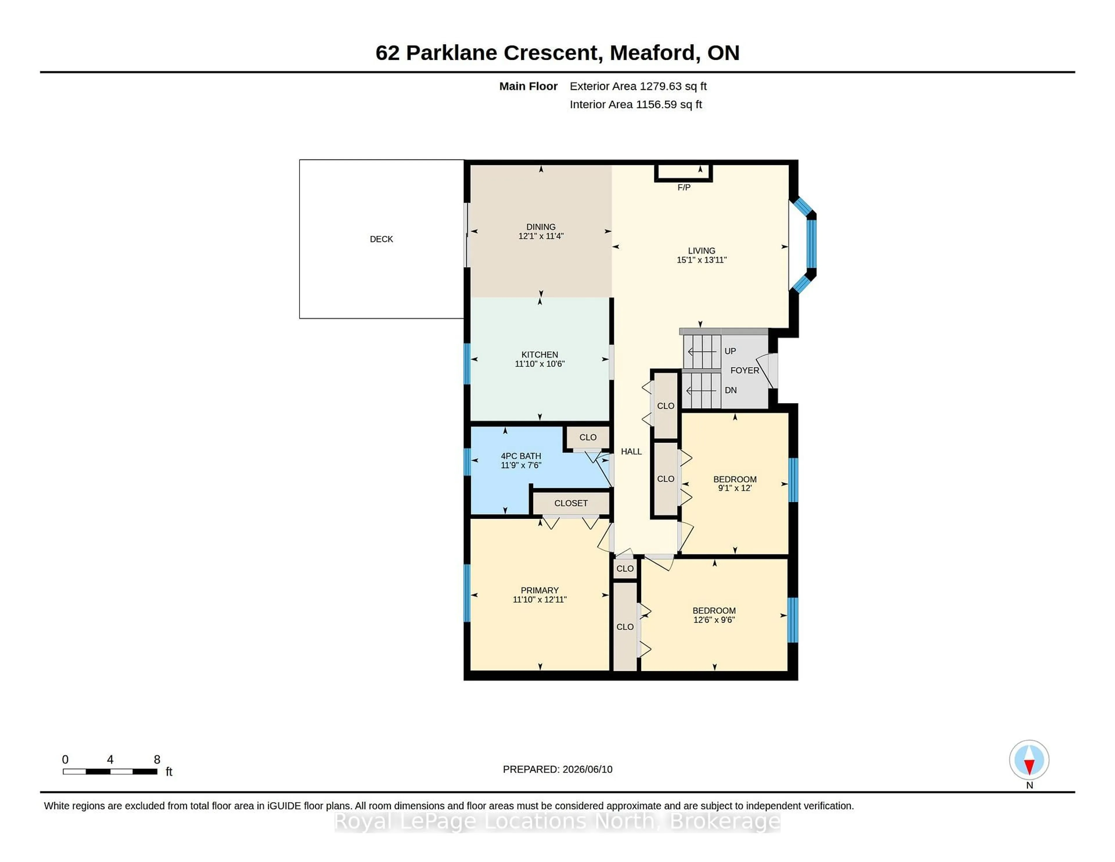 Floor plan for 62 Parklane Cres, Meaford Ontario N4L 1B1