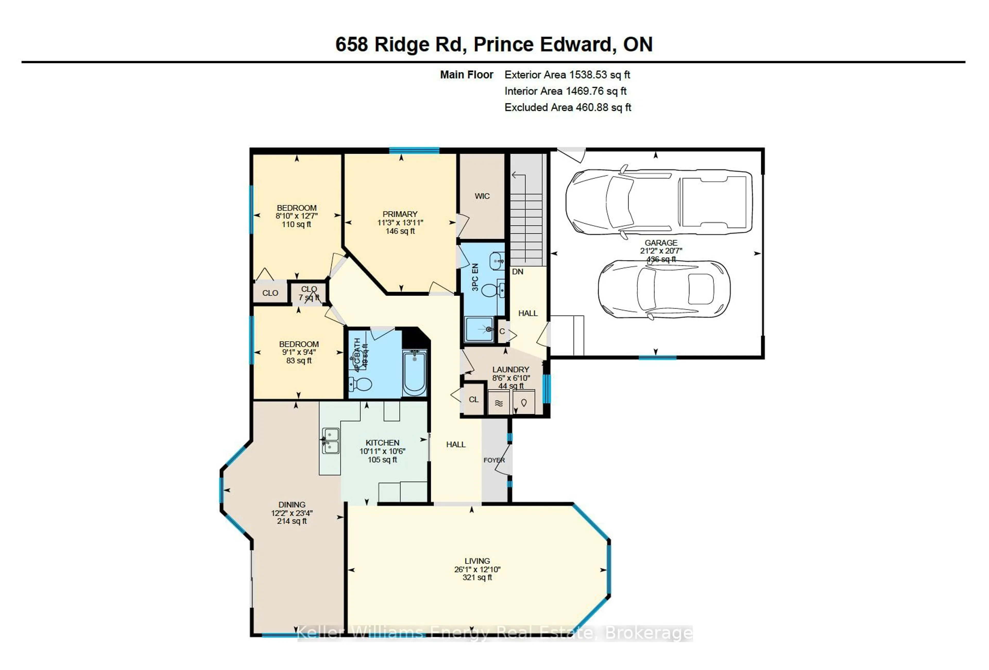 Floor plan for 658 Ridge Rd, Prince Edward County Ontario K0K 2T0