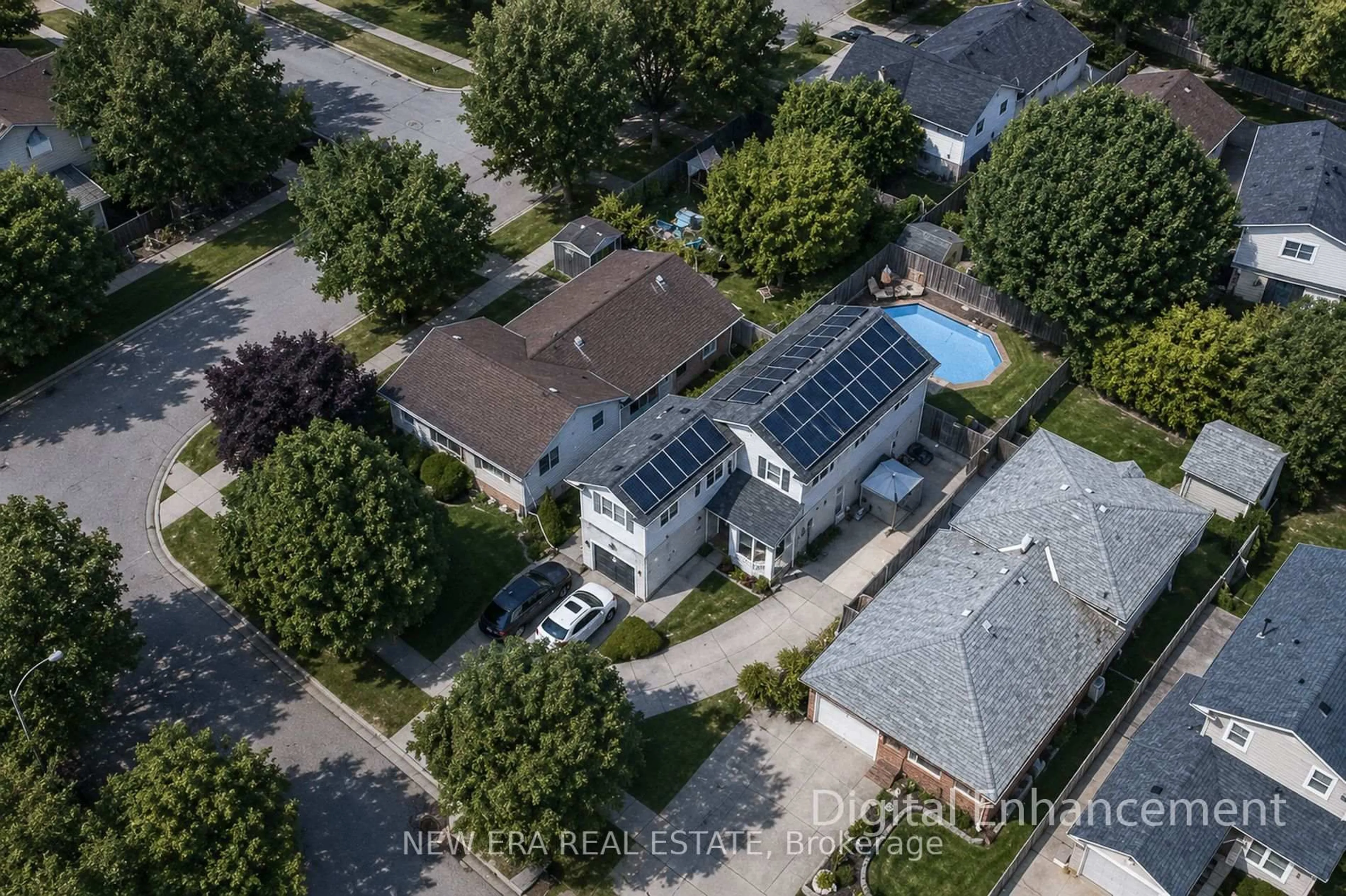 A pic from outside/outdoor area/front of a property/back of a property/a pic from drone, street for 8 Dalton Gate, Hamilton Ontario L8J 1Z4