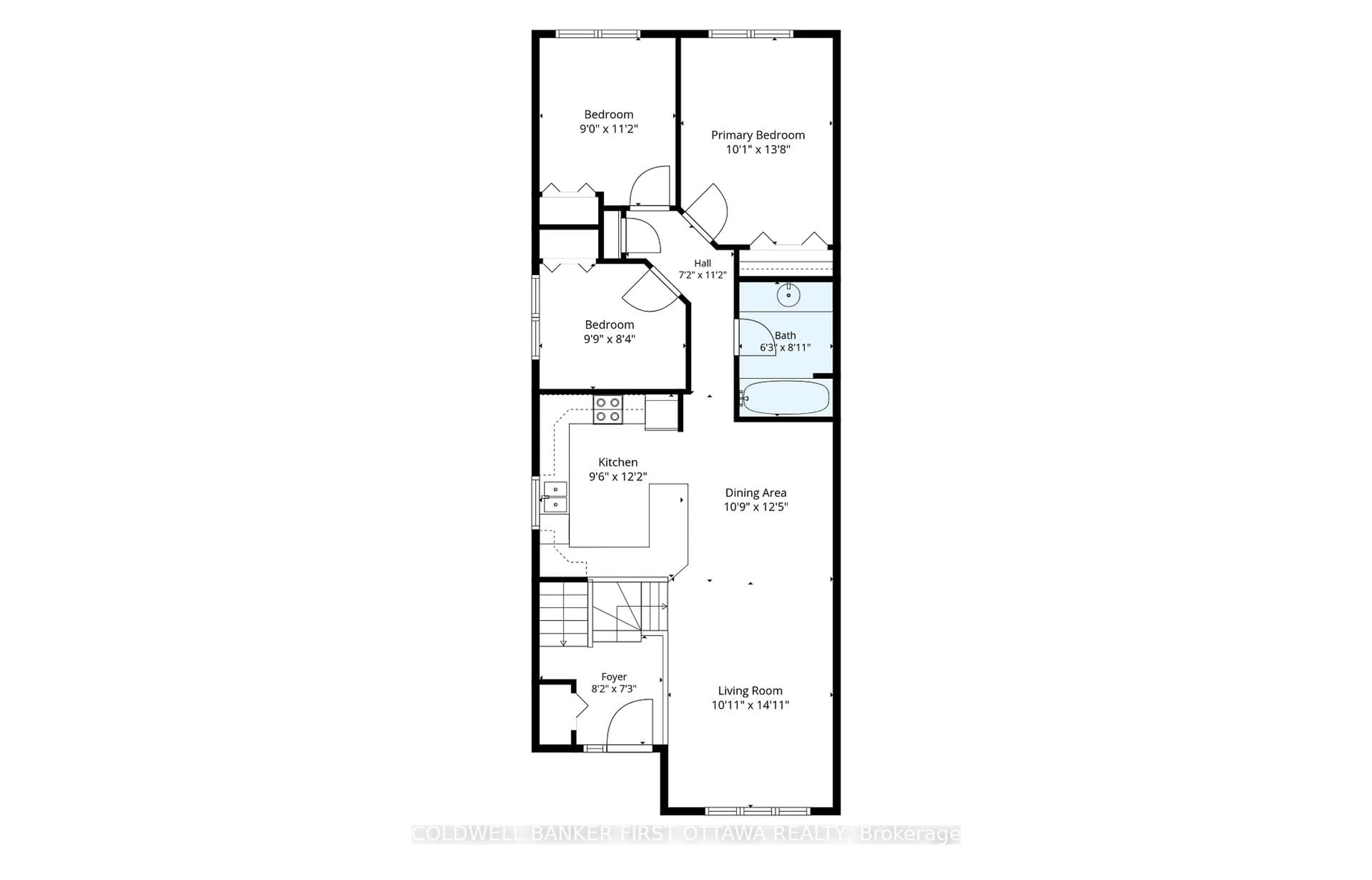 Floor plan for 58 Boulder Way, Ottawa Ontario K2J 4R6