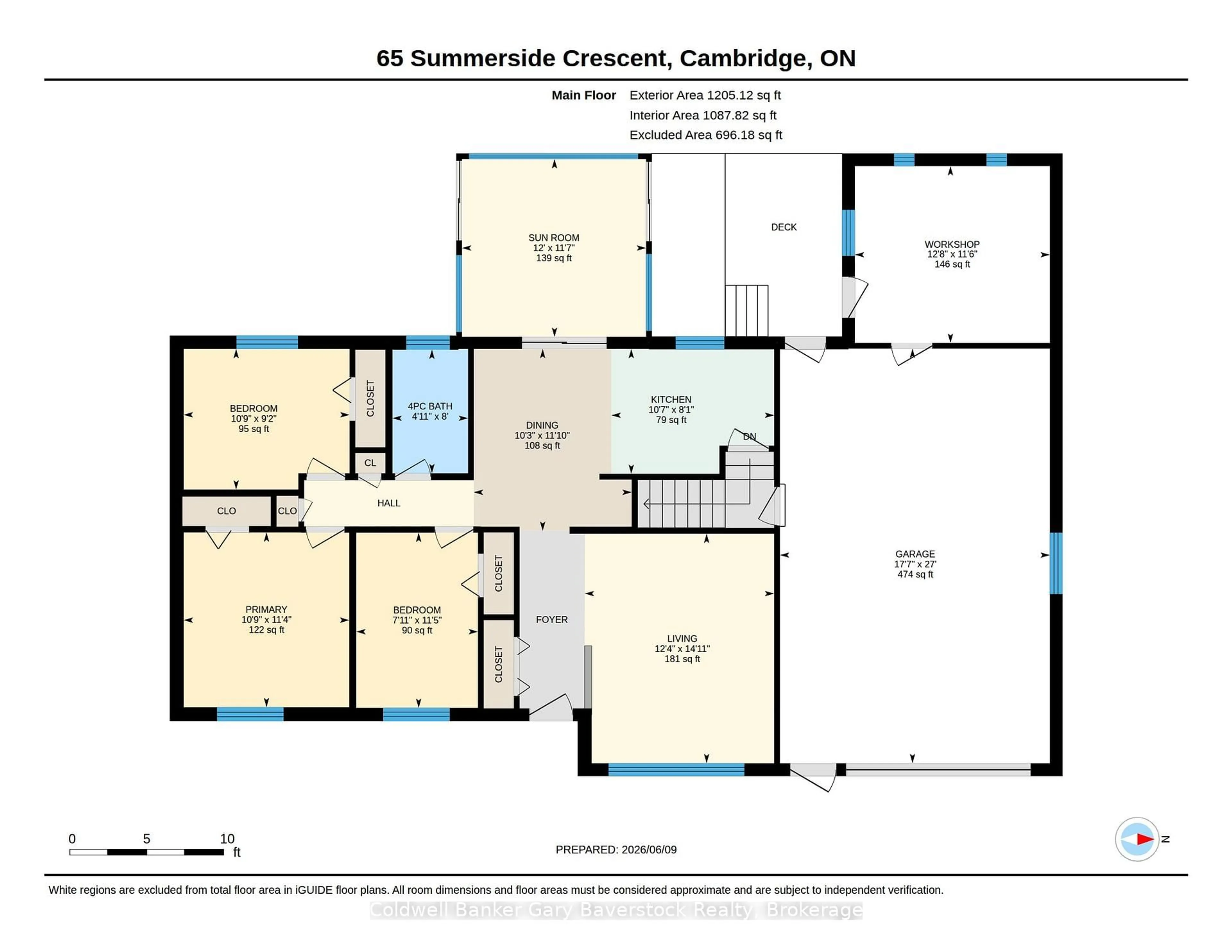 Floor plan for 65 Summerside Cres, Cambridge Ontario N1R 5S2