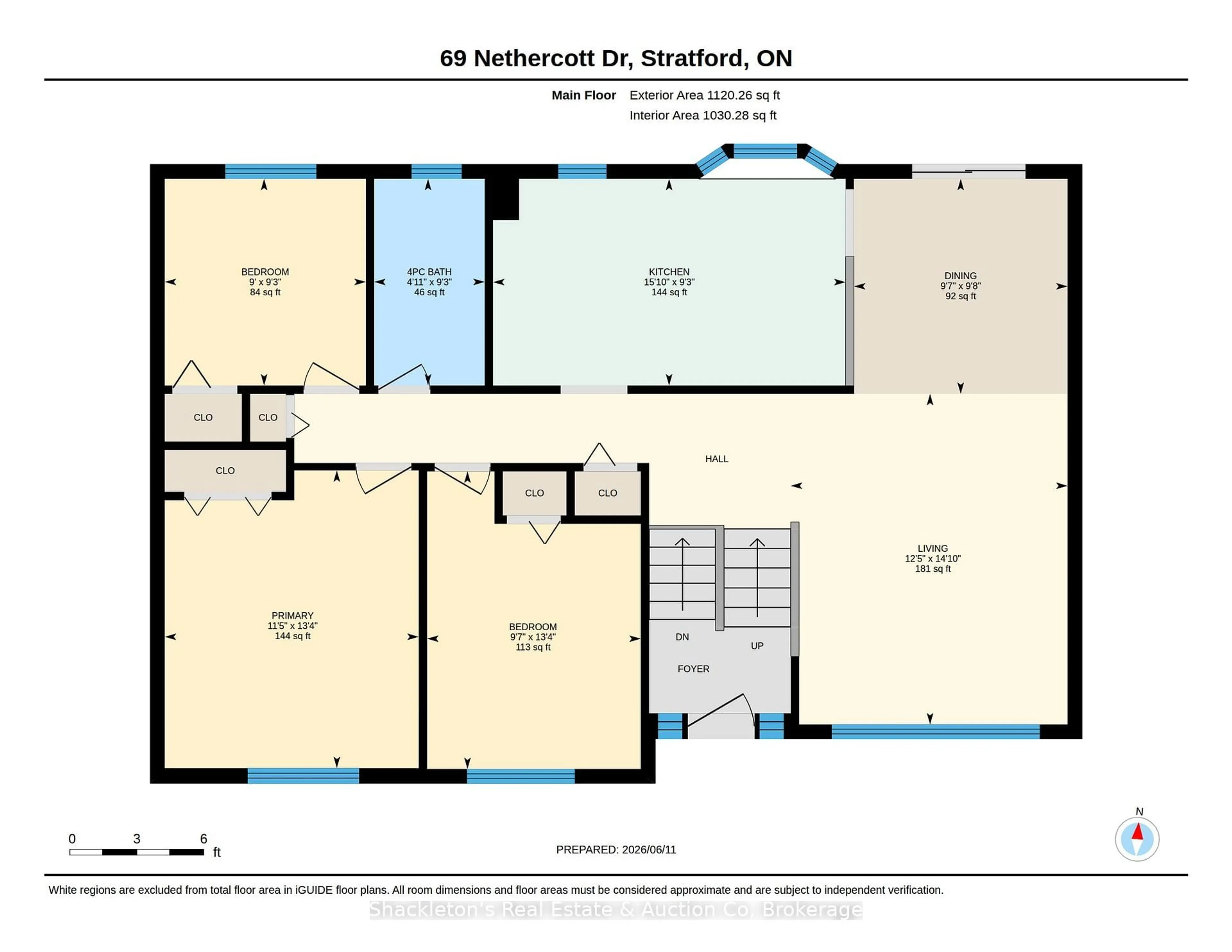 Floor plan for 69 Nethercott Dr, Stratford Ontario N5A 7G4