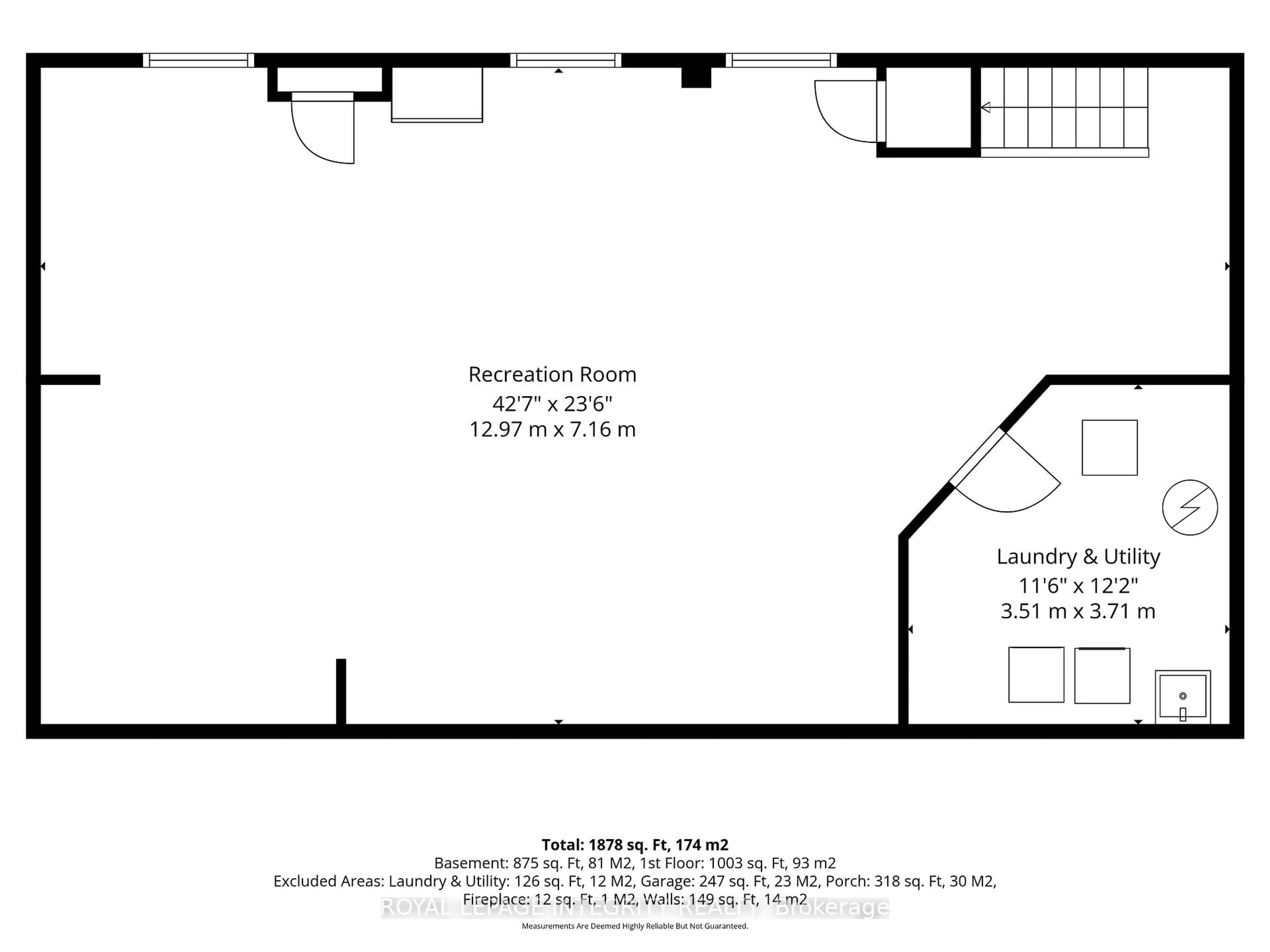 Floor plan for 619 Blanchard Cres, Ottawa Ontario K1V 7B7