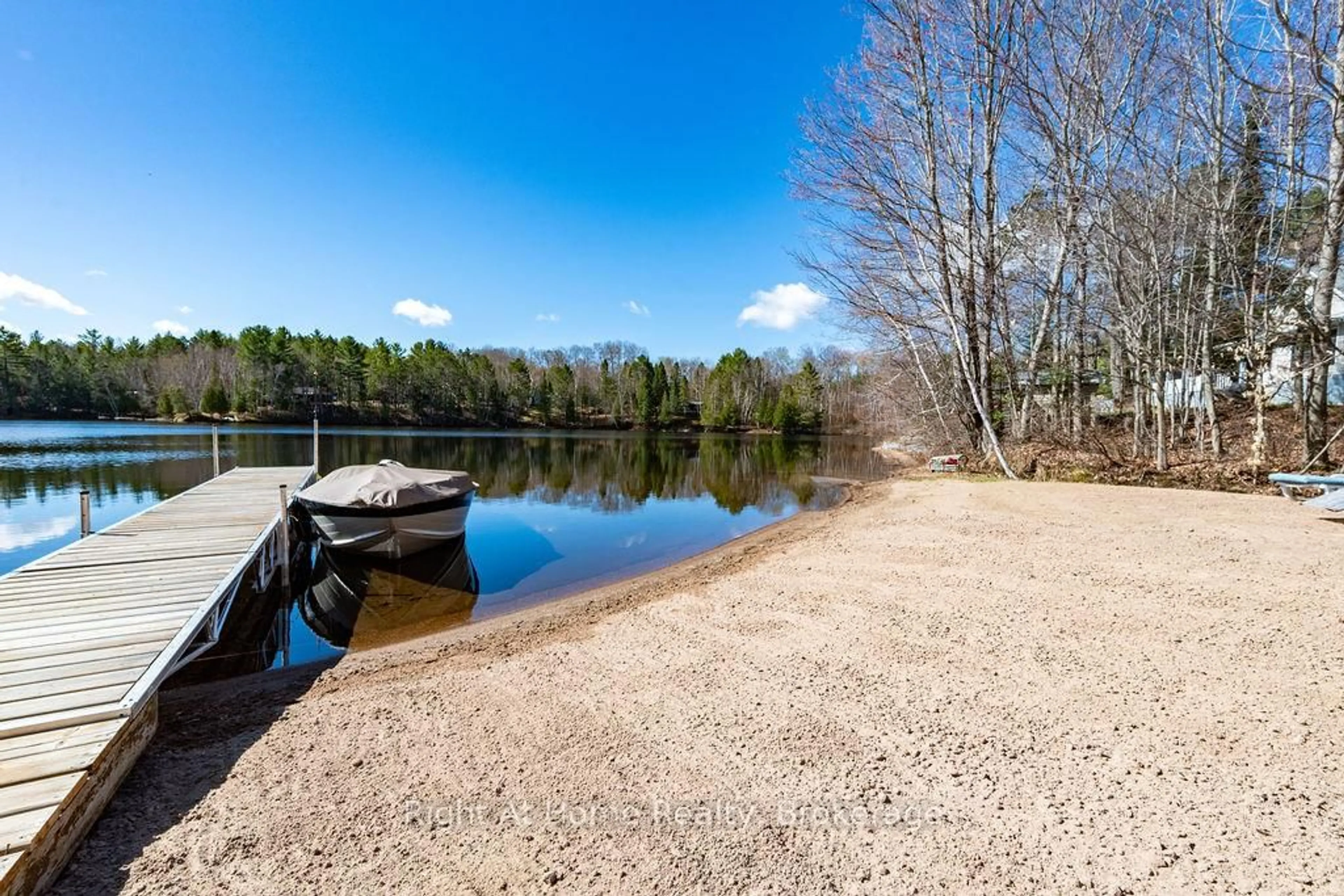 Patio, water/lake/river/ocean view for 61C Blackfish Bay Rd Rd, Combermere Ontario K0J 1L0