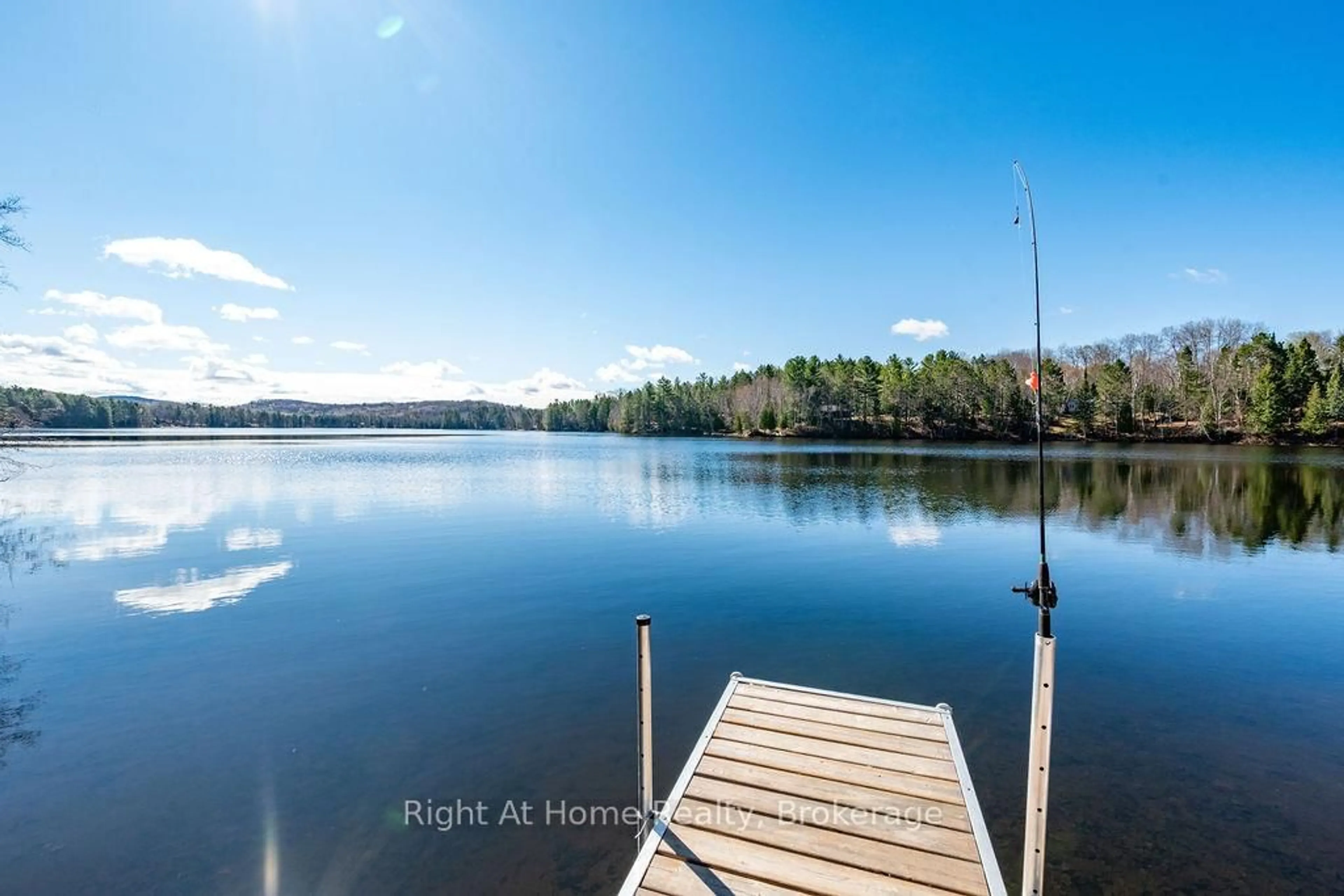 A pic from outside/outdoor area/front of a property/back of a property/a pic from drone, water/lake/river/ocean view for 61C Blackfish Bay Rd Rd, Combermere Ontario K0J 1L0