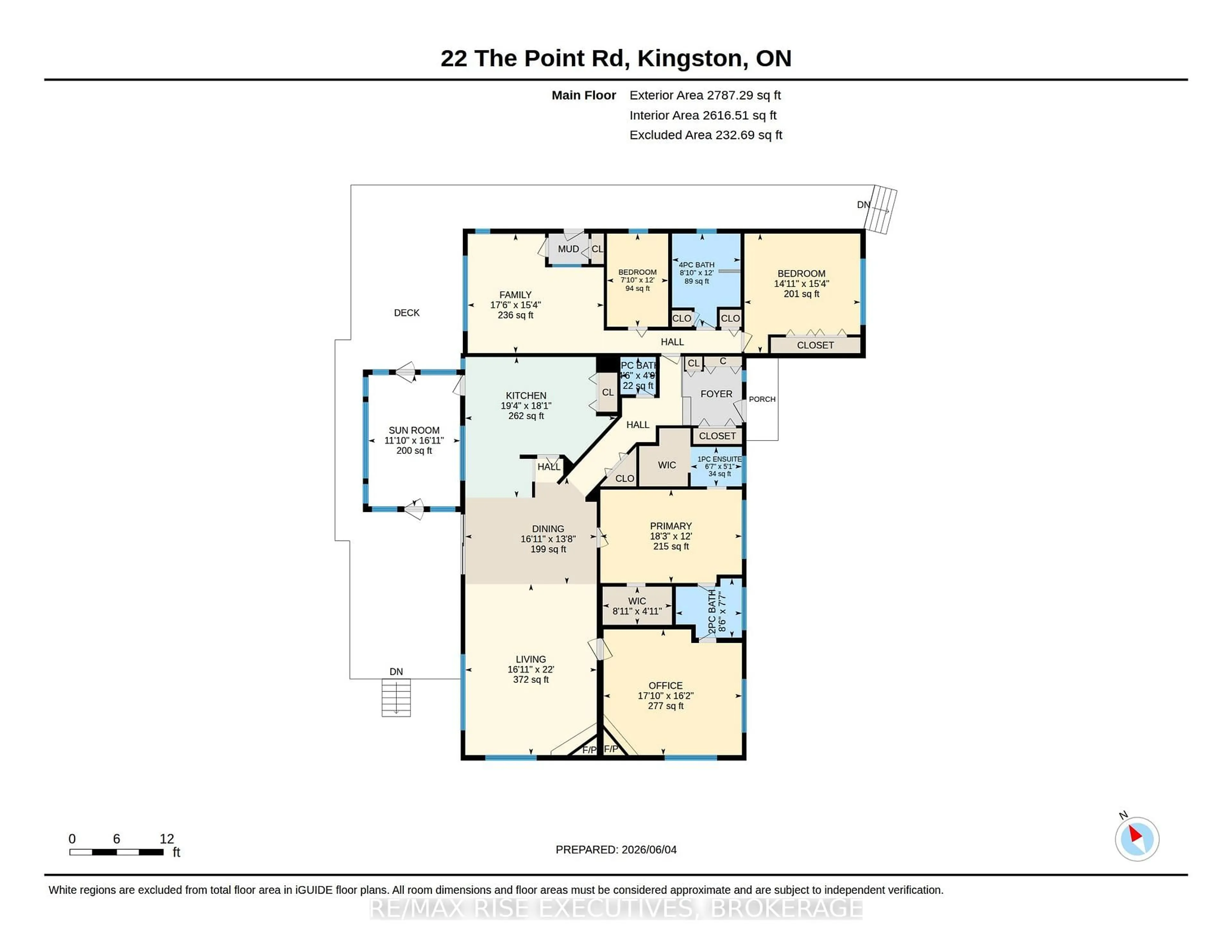 Floor plan for 22 The Point Rd, Kingston Ontario K7K 5E2
